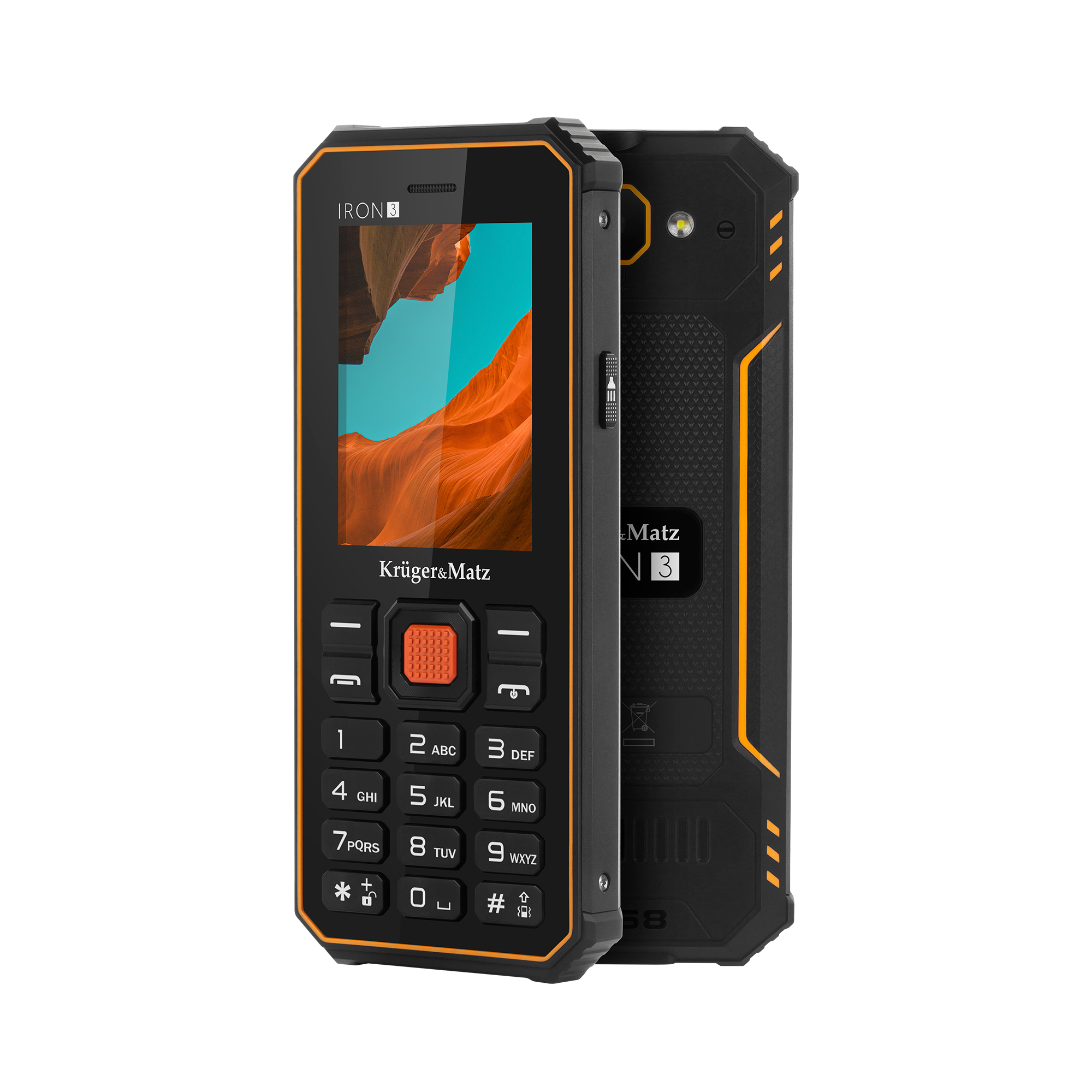 LEC-KM0468--Kompaktowy telefon kom&amp;oacute;rkowyIRON 3 to urządzenie dla os&amp;oacute;b, kt&amp;oacute;re na co dzień nie potrzebują zaawansowanych funkcji, ale wymagają od telefonu kom&amp;oacute;rkowego niezawodności i wytrzymałości. Tradyc