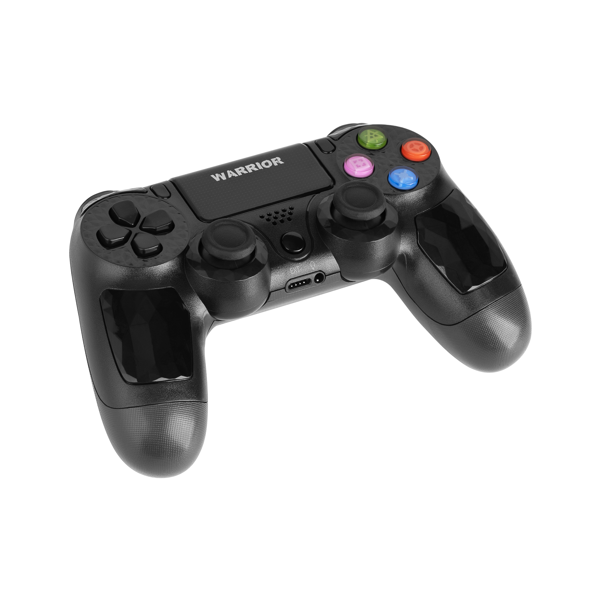 LEC-KM0771--Gra na poziomieTw&amp;oacute;j pad do PlayStation 4 popsuł się, a może szukasz drugiego np. do piłkarskich rozgrywek ze znajomymi? Nie musisz kupować oryginalnego akcesorium, bo w serii urządzeń gamingowych Kruger&amp;amp;Matz Warrior znalazł