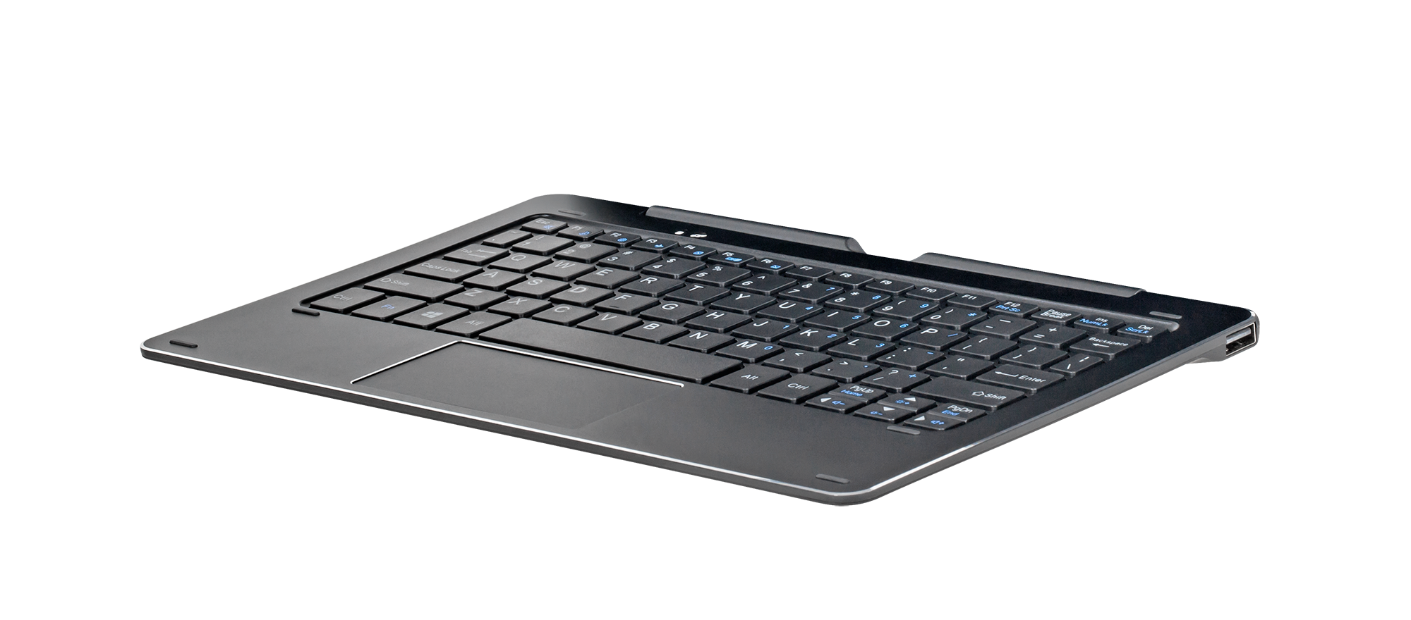 LEC-KM1084K--PRZENOŚNE BIUROSwój tablet w szybki i łatwy sposób może zamienić się w prawdziwie biznesowe narzędzie pracy. Po wpięciu w dedykowaną klawiaturę, urządzenie tworzy integralną i stylową całość, która nie tylko świetnie wygląda, ale jest też niezwykle p
