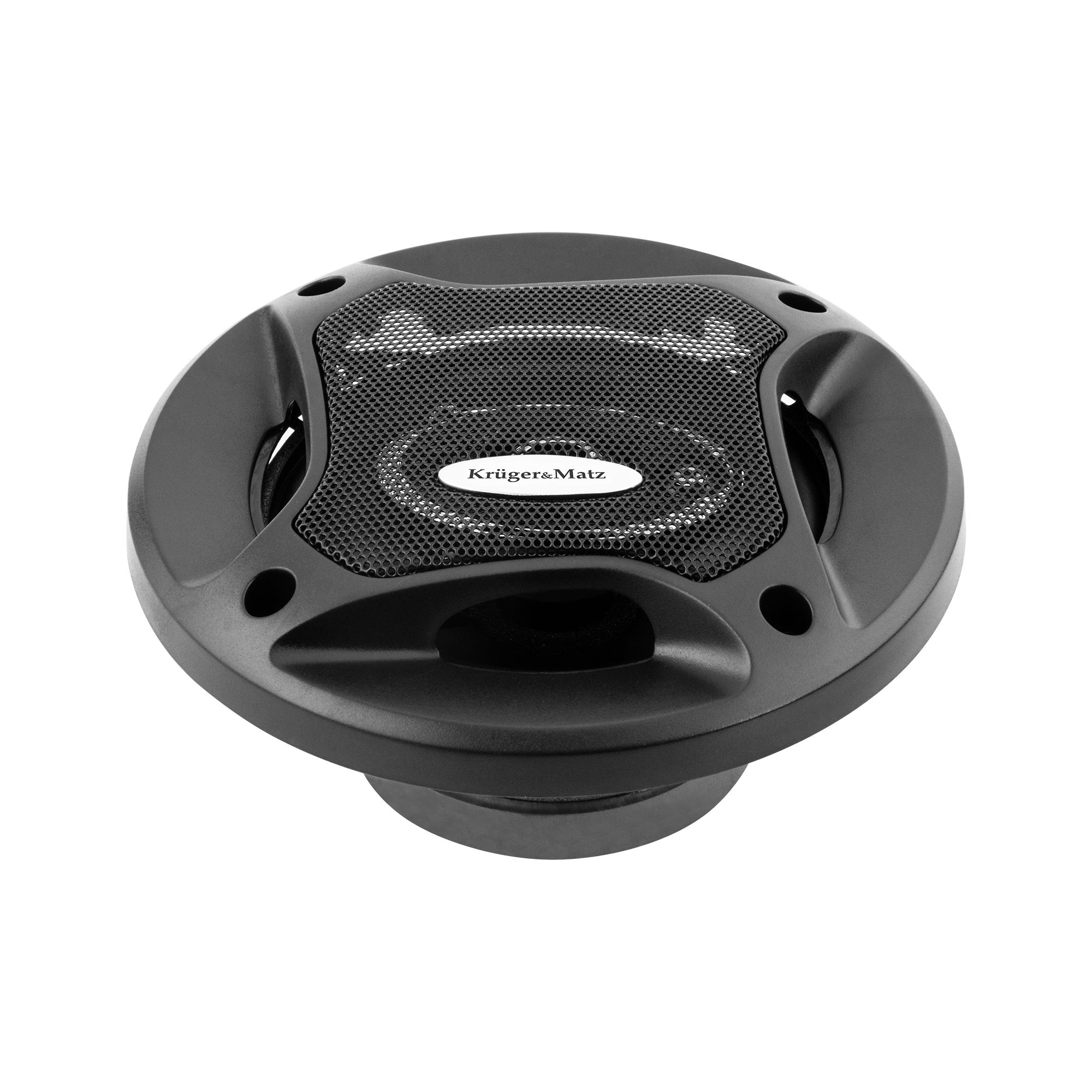 LEC-KMDB40--Nie jesteś zadowolony z jakości dźwięku fabrycznych głośników w swoim aucie? Rozbuduj  swój samochodowy sprzęt audio o 4-calowe głośniki Kruger&amp;amp;Matz KMDB40 o mocy maksymalnej 80 W. Model ten został wyposażony w trzy przetworniki ? nisko-,