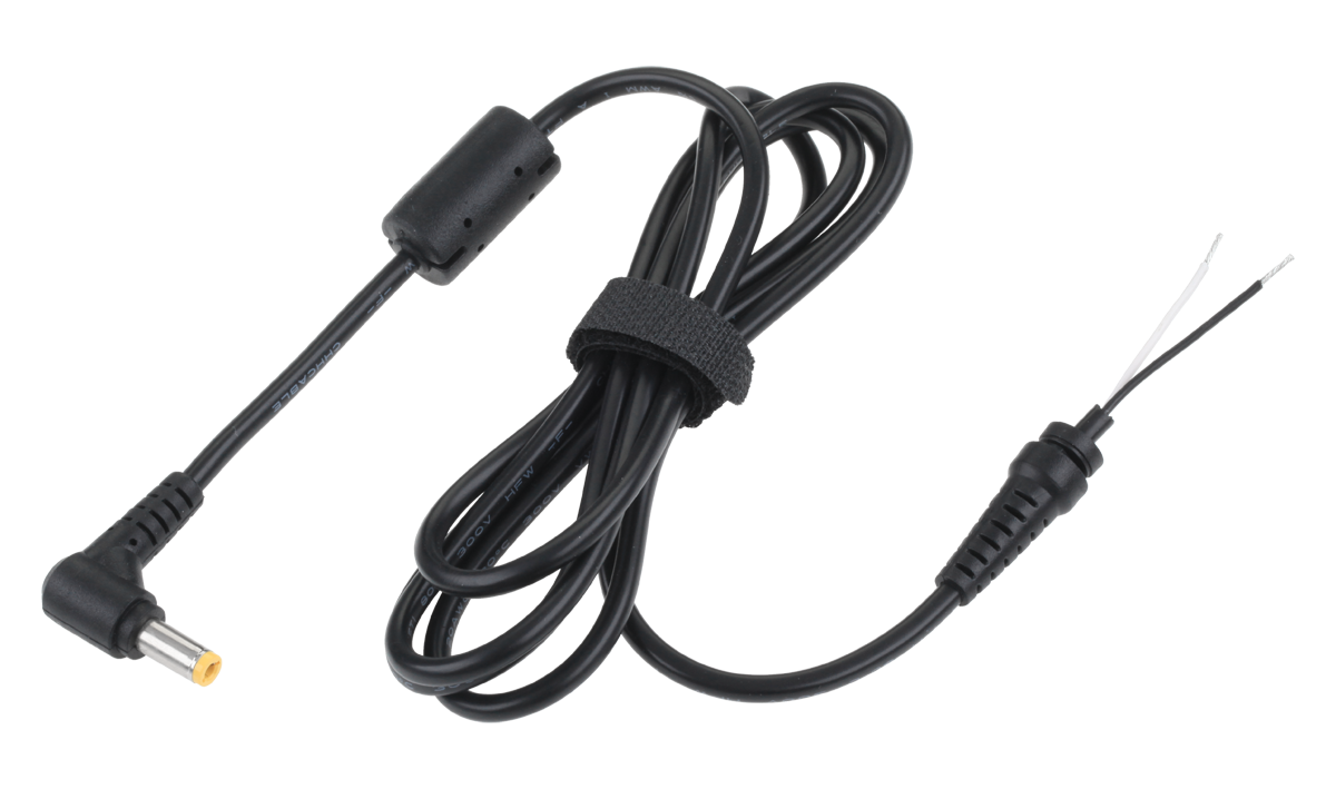 LEC-KOM0263--Wtyk serwisowy z kablem do montażu w zasilaczach do laptopów.