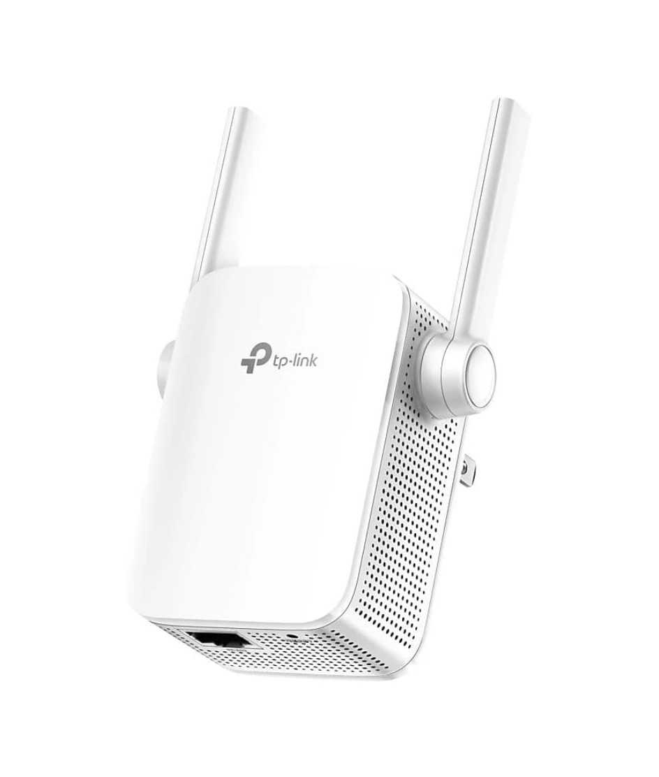LEC-KOM0696--TP-Link RE305 to dwuzakresowy (dual-band) wzmacniacz sygnału (repeater) mogący pracować w pasmach 2,4 GHz i 5 GHz jednocześnie. Wyposażony jest w jeden port fast Ethernet, może działa również jako punkt dostępowy (access point). Repeater wpina się be