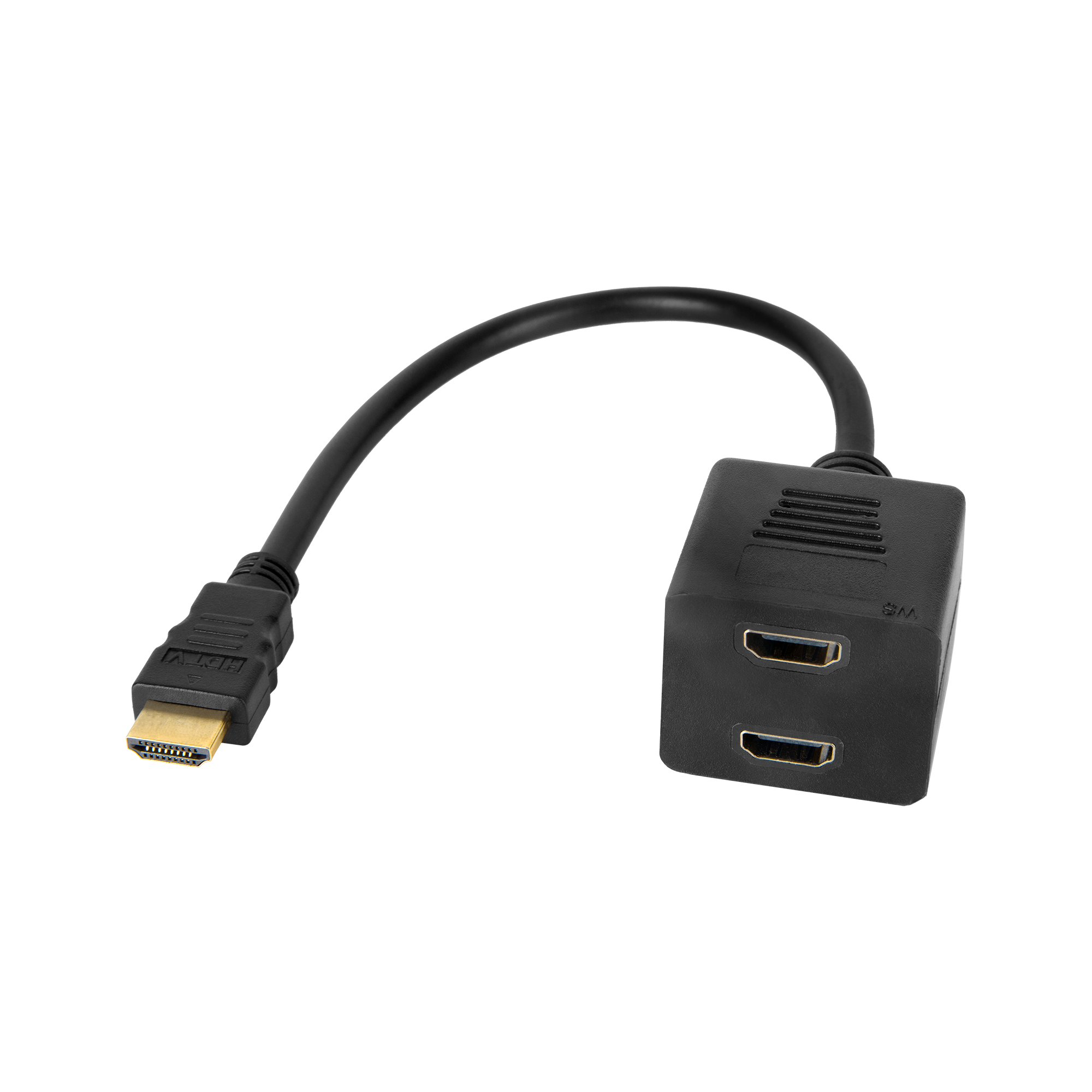 LEC-KOM0950--Typ splitera: Pasywny HDMIPorty: 2x gniazdo HDMI, wtyk HDMI 19PINDługość przewodu: 20 cmRozdzielczość: 1920 x 1080 pxPozłacane stykiInterfejs kompatybilny ze wszystkimi wersjami HDMIAdapter rozdziela jeden sygnał HDMI na dwa odbiorniki (jakość obrazu