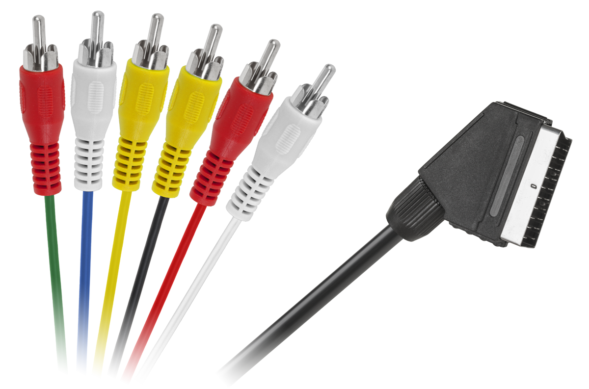 LEC-KPO2711-1,2--Kabel EURO - 6 x RCA 1,2m