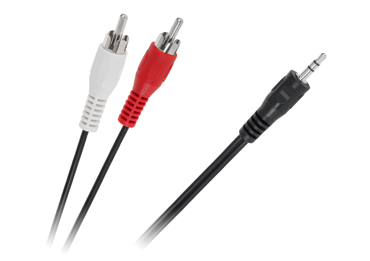 LEC-KPO2747-1,2--Kabel JACK 3,5 - 2 x RCA 1,2m