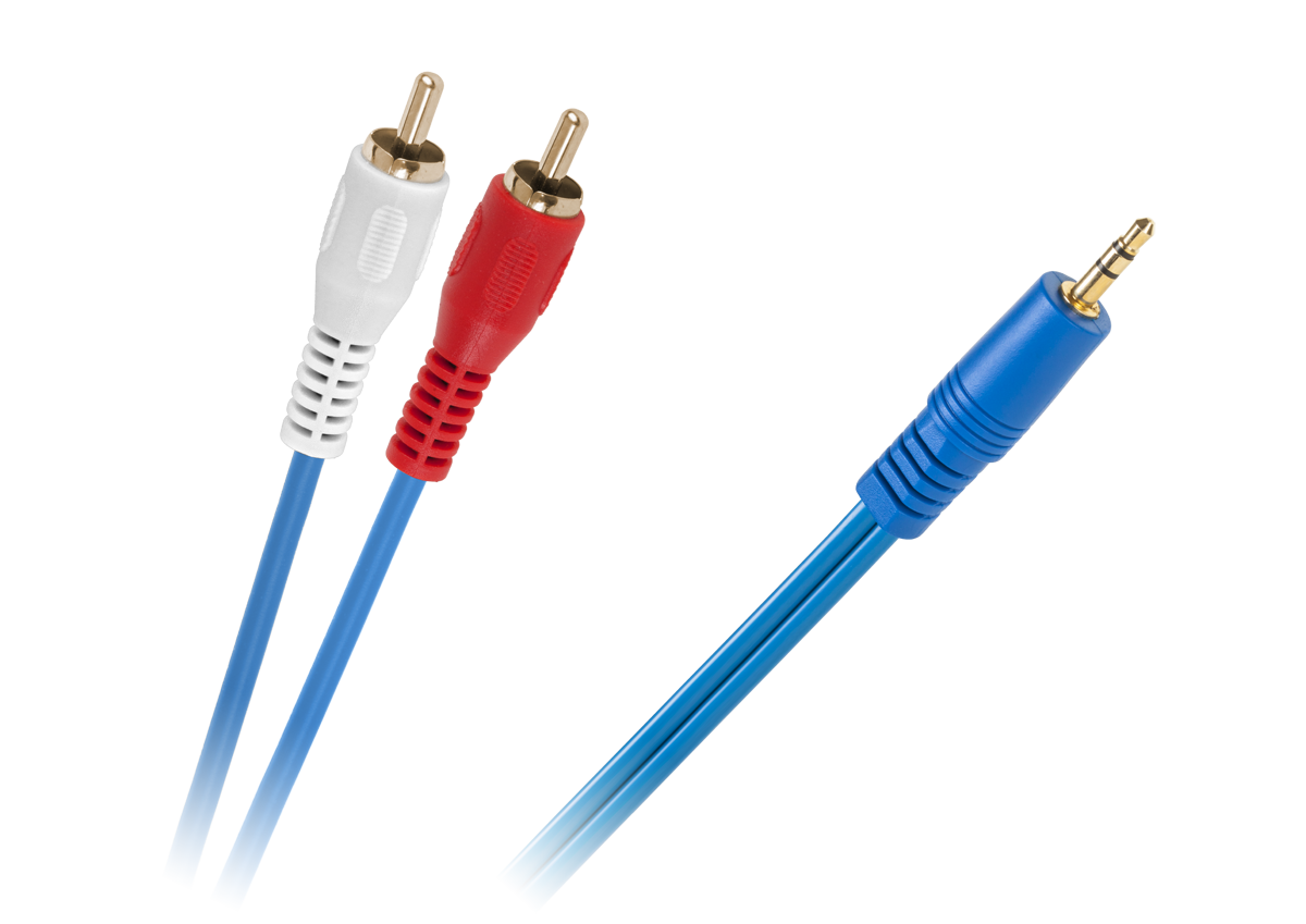 LEC-KPO2749-1,8--Kabel JACK 3,5-2 x RCA NIEB.4MM 1,8M