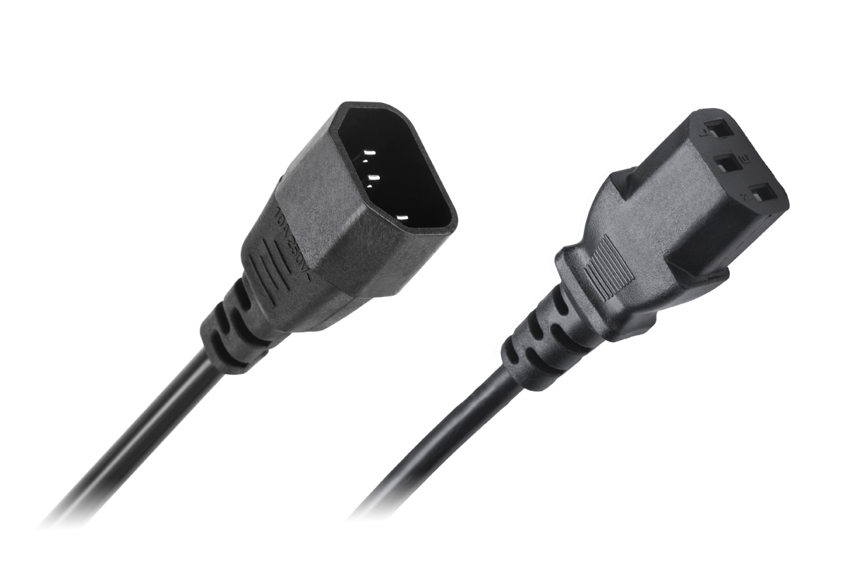 LEC-KPO2770-1,8--Kabel zasilający AC komputera przedłużacz 1,8m