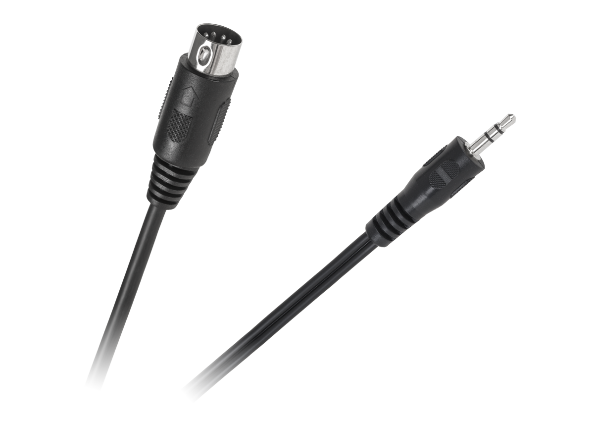LEC-KPO2846-1,2--Kabel połączeniowy wtyk 5-DIN - wtyk jack 3.5mm stereoDługość: 1.2m