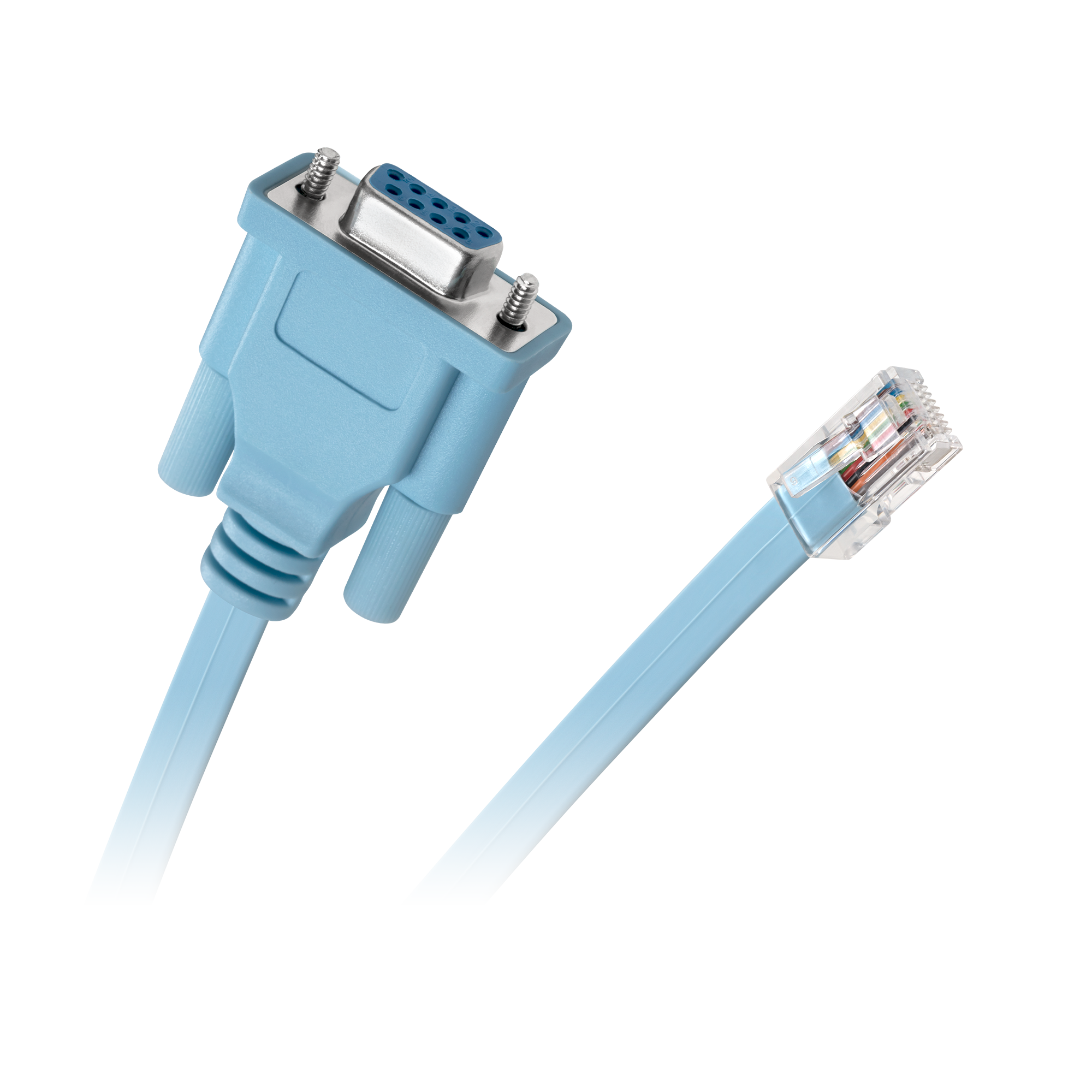 LEC-KPO3432-1.8--Kabel połączeniowy RS232-Rj45Długość: 1.8mKolor: czarny