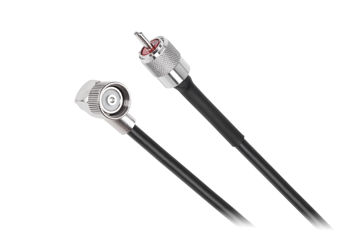 LEC-KPO3935--Kabel do anteny samochodowej CB z wtykiem LC27 i wtykiem UHF 3,6m