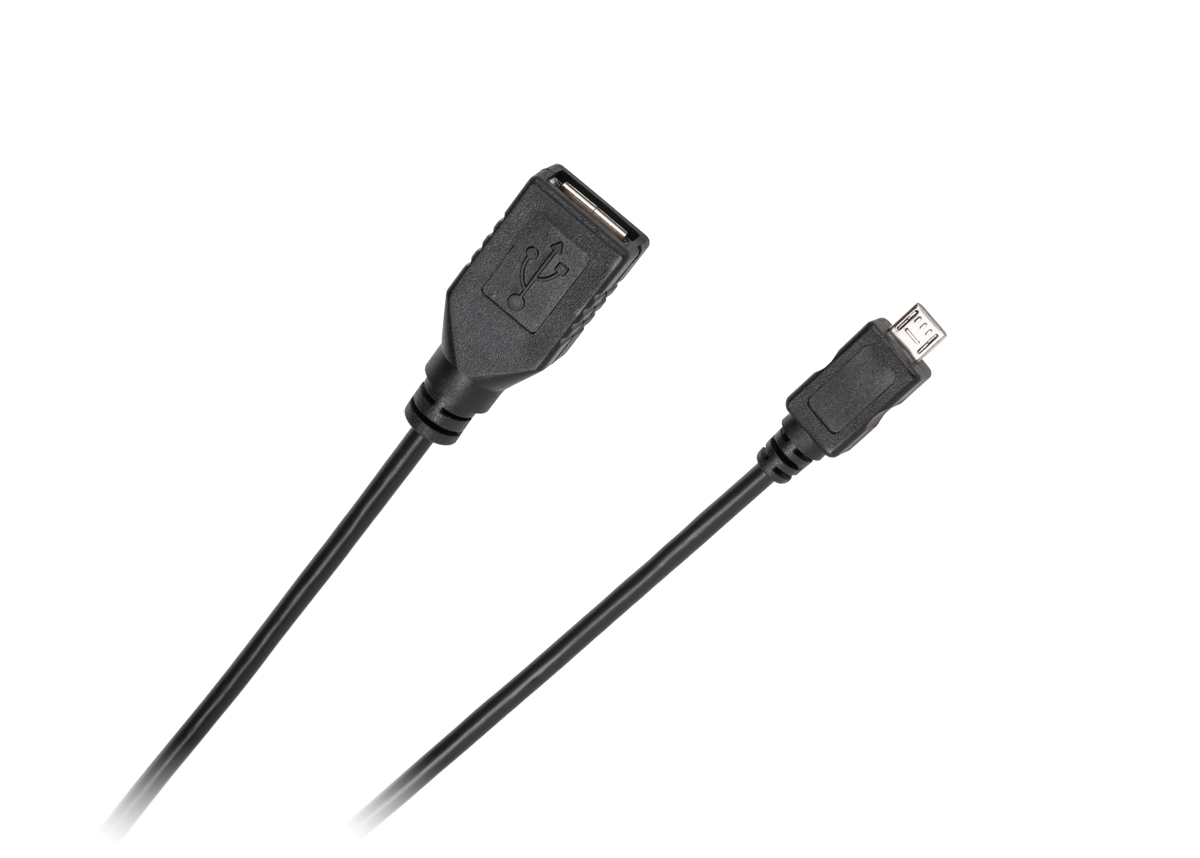 LEC-KPO3966-0.2--Kabel USB - micro USB gniazdo-wtyk 0.2m Standard