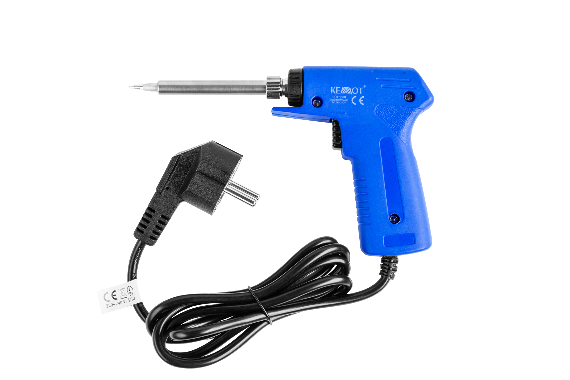 LEC-LUT0066--Napięcie znamionowe: 220-240 V, 50 HzPobór mocy: 30-130 WTemperatura grotu: 200°C-450°CGrzałka: Ceramiczna----------Lutownica transformatorowa jest przeznaczona do użytkowania wewnątrz pomieszczeń i służy do lutowania lub rozlutowywania drobnych podz