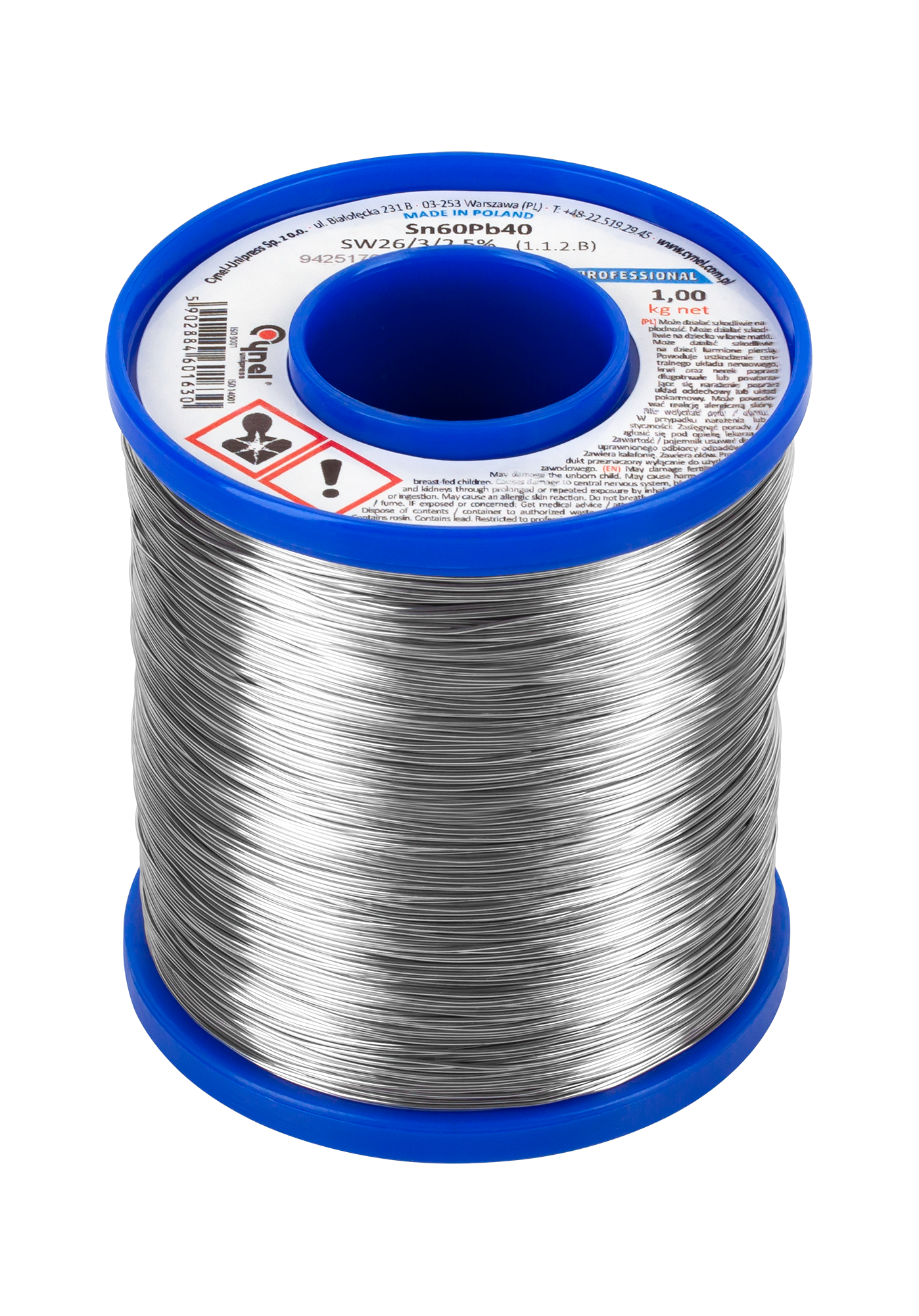 LEC-LUT0111-1000--Cyna 2.5mm/1000g Sn60Pb40 CYNEL