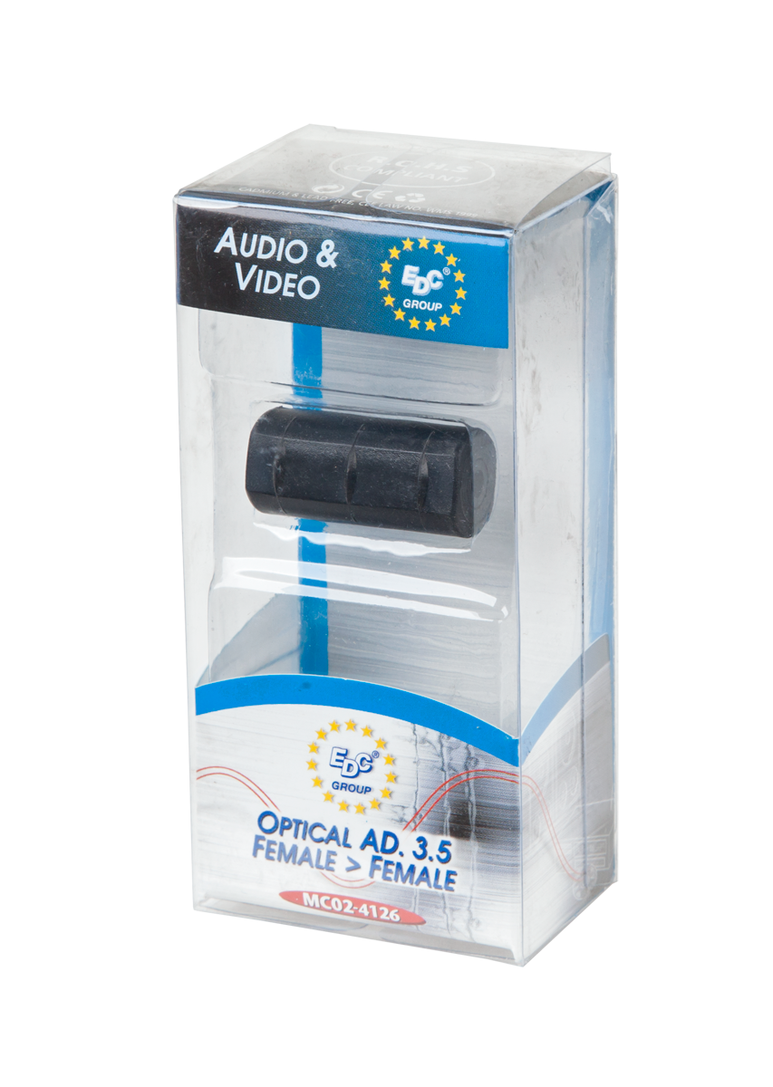 LEC-MC02-4126--EDC Złącze 3,5 Jack gn - 3,5 Jack gn optyczne