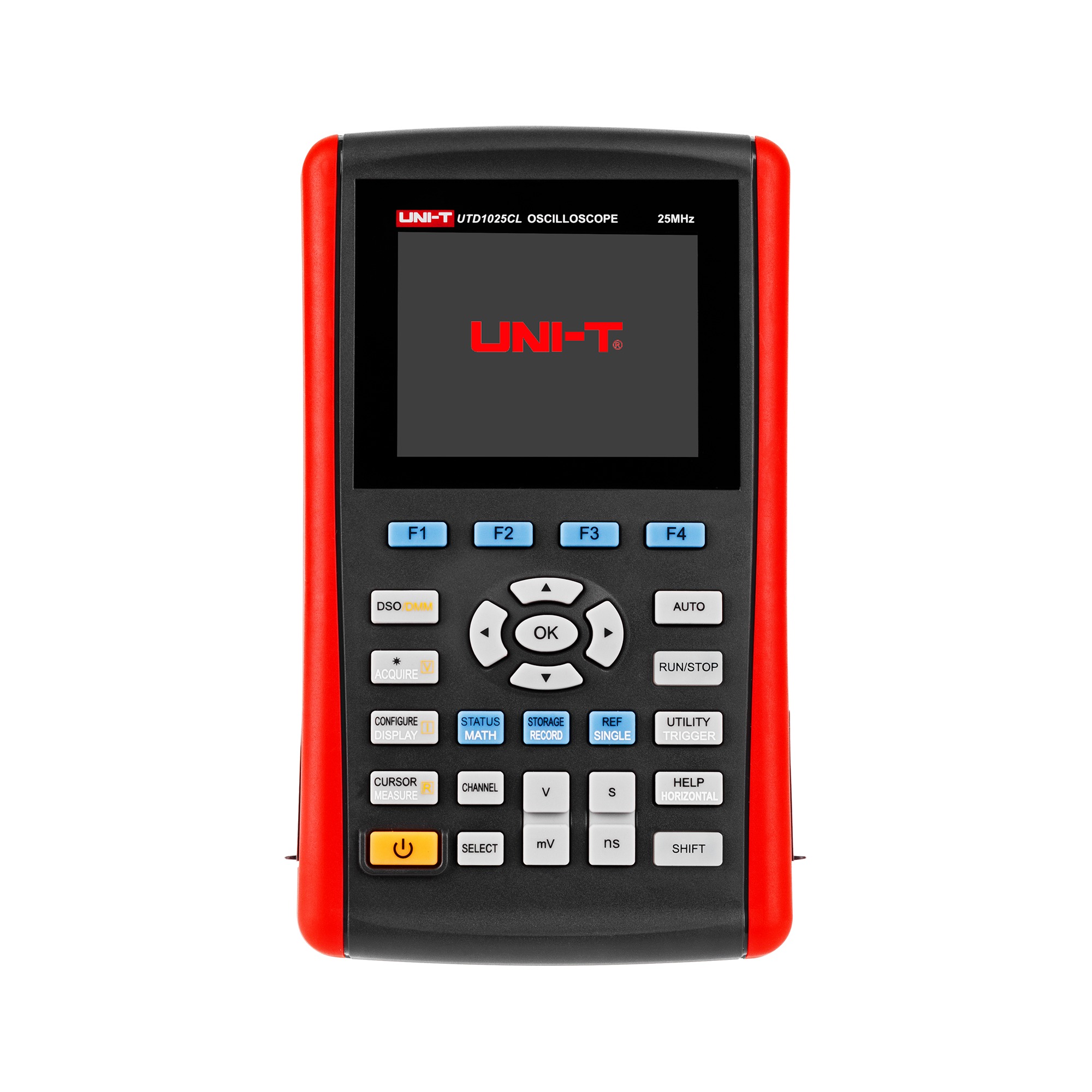 LEC-MIE0175--UTD1025CL to kieszonkowy oscyloskop cyfrowy 25MHz oraz multimetr w jednym. Zaletą urządzenia jest kolorowy wyświetlacz LCD o dużym kontraście. Dzięki wyświetlaniu 3999 możliwe są zapisy pomiar&amp;oacute;w szerokiego zakresu napięć - aż do 200V/d