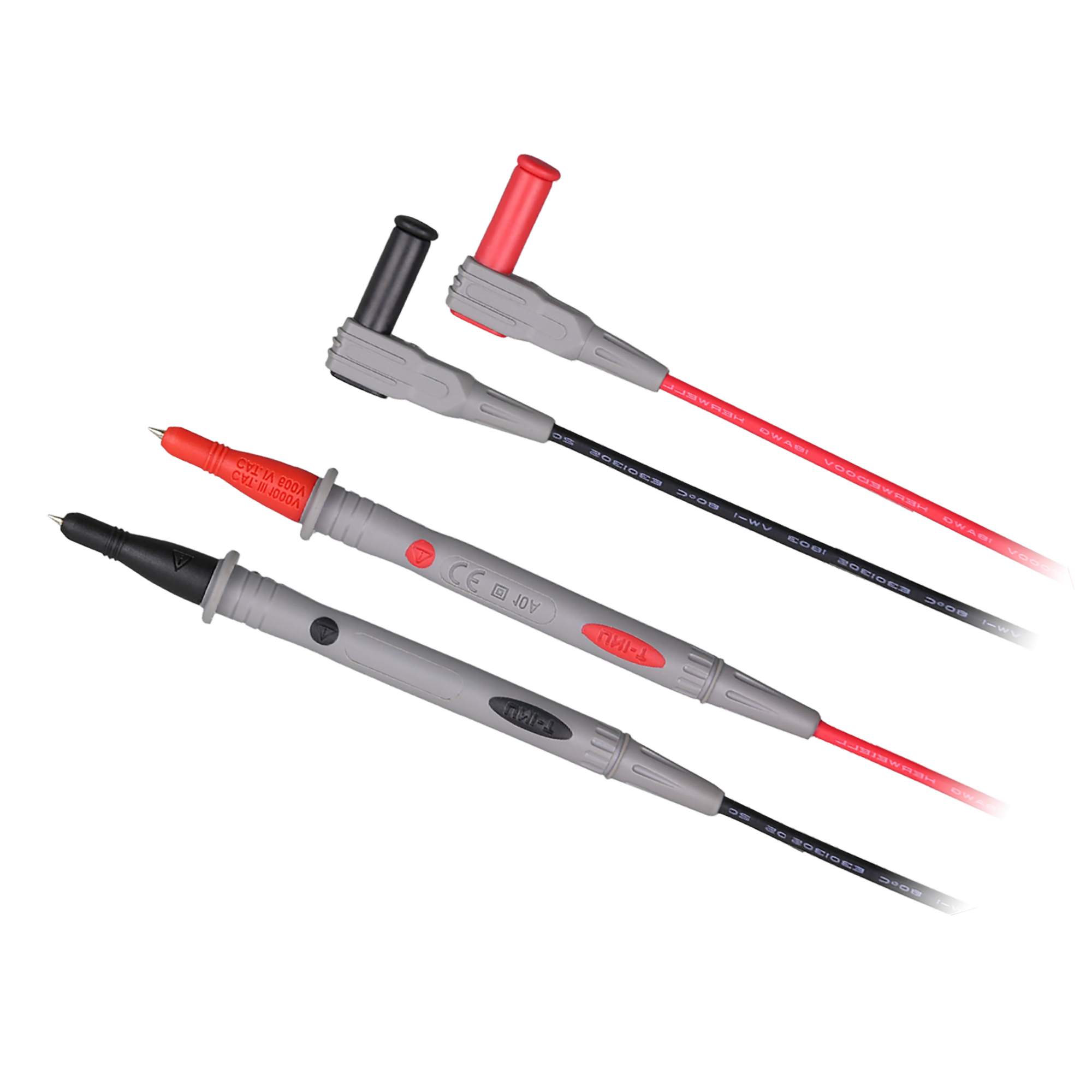 LEC-MIE0336--Maksymalne napięcie pracy: 1000 V kat. III / 600 V kat. IVObciążenie: 10 ADługość: 900 mmDługość końcówek pomiarowych: 130 mmDługość igieł pomiarowych: 16,3 mm Spełniane normy: EN 61010-031 A1:2008