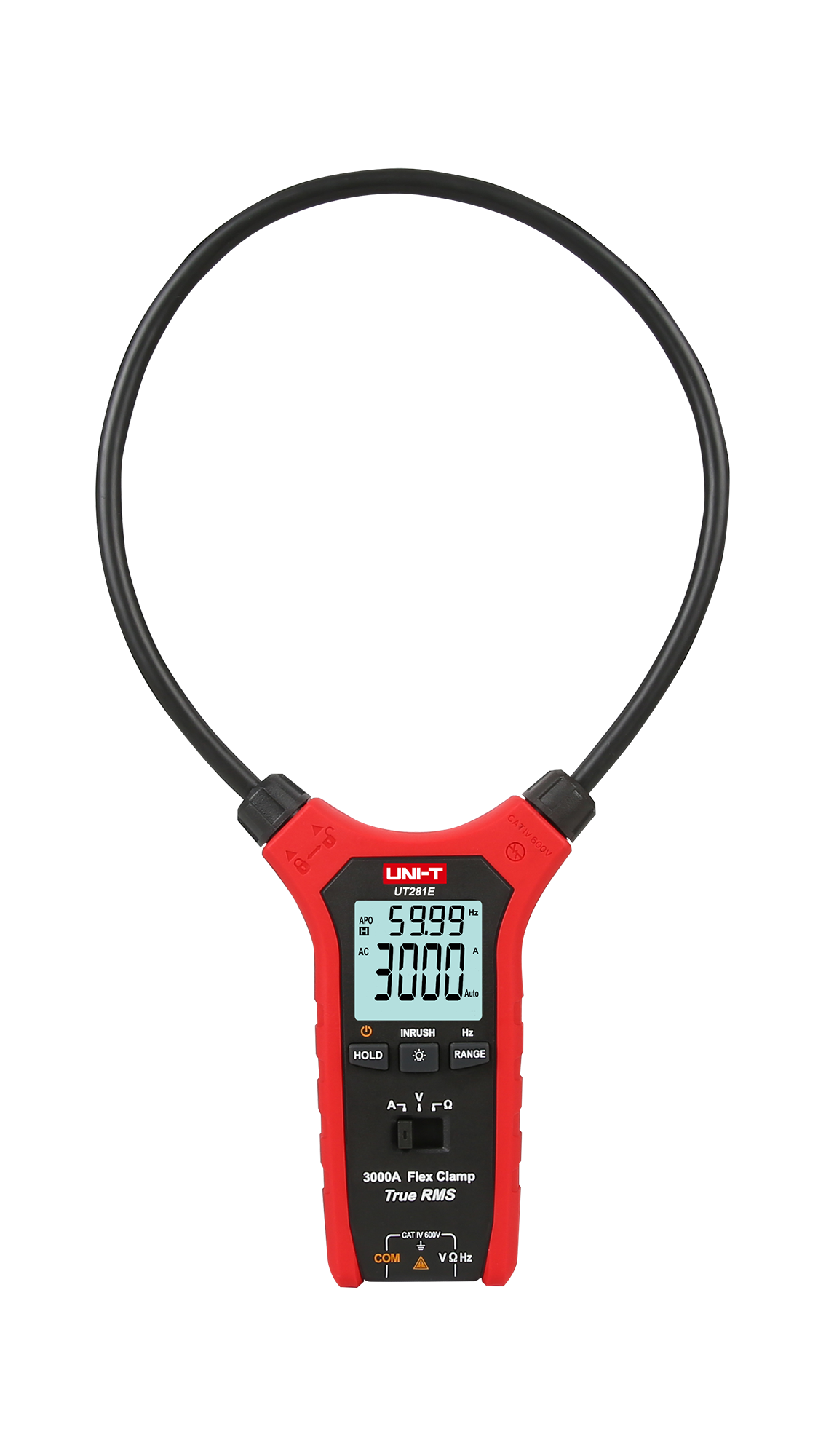 LEC-MIE0350--ZAKRESY POMIAROWENapięcie prądu zmiennego AC: 6 V / 60 V / 600 V ?(1,2%+3)Natężenie prądu zmiennego AC: 30 A / 300 A / 3000 A  ?(3%+5); (Zakres częstotliwości natężeń prądu mierzonego:  40 ~ 500 Hz)Prąd udarowy: 0,5 A ~ 3000 A Rezystancja: 600 Ohm / 