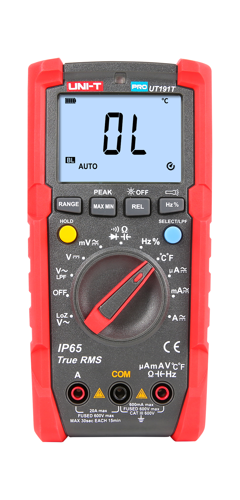 LEC-MIE0369--Miernik UNI-T Uni-T PRO UT191T to jedno z uniwersalnych urządzeń pomiarowych, kt&amp;oacute;re umożliwia mierzenie podstawowych wielkości elektrycznych, tj. napięcia stałego lub zmiennego, prądu stałego lub zmiennego, a także rezystancji. Dodatko