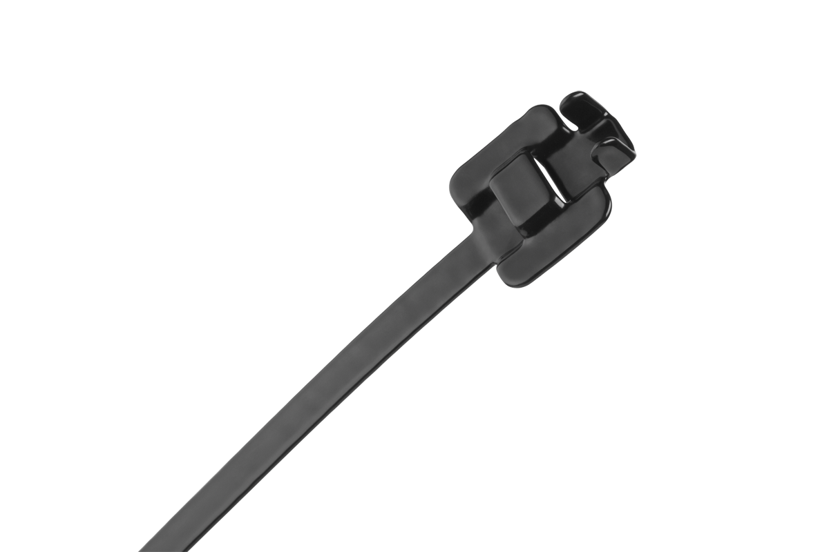 LEC-NAR0078-23--Opaska zaciskowa stalowa z powłoką nylonową  23cm. x 6.3mm