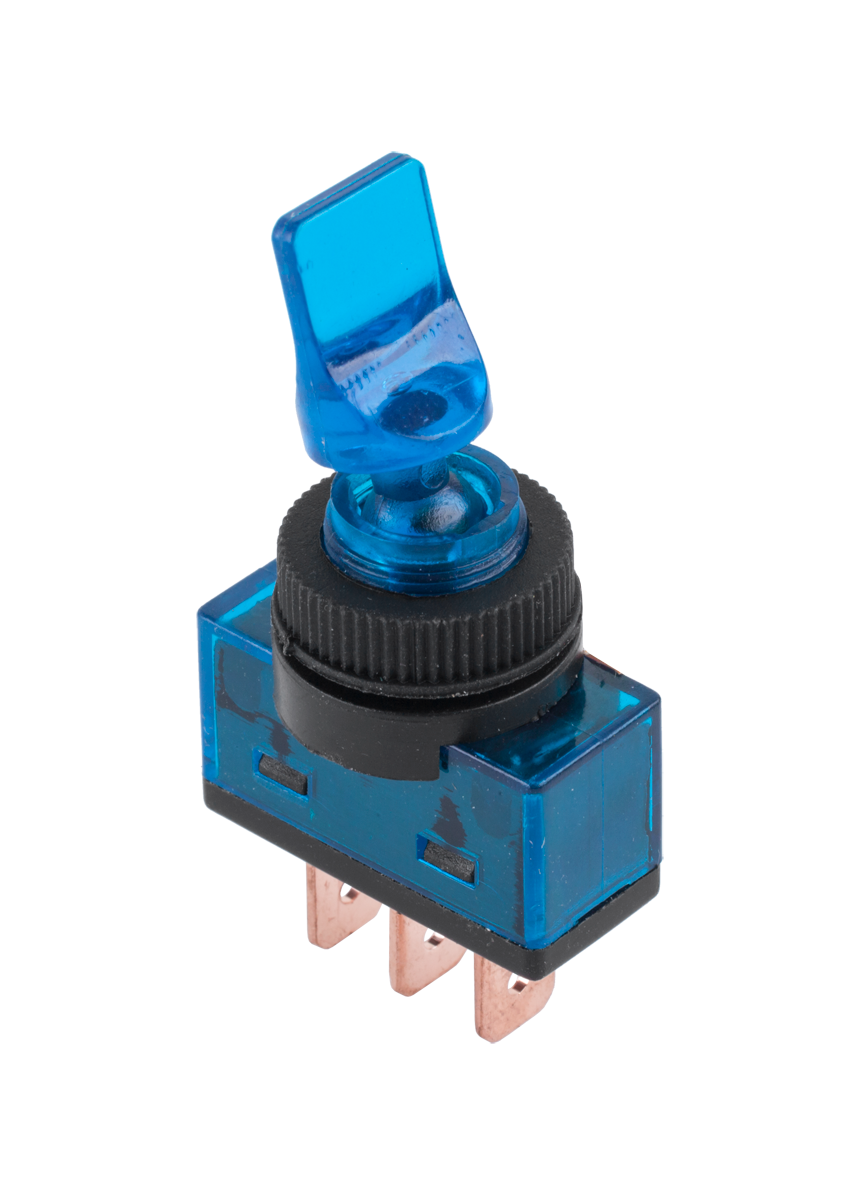 LEC-PRK0016C--Przełącznik typu lizak podświetlany, czerwonyON-OFF, 20A 12VDCObudowa SPST 3P (3-pinowy)