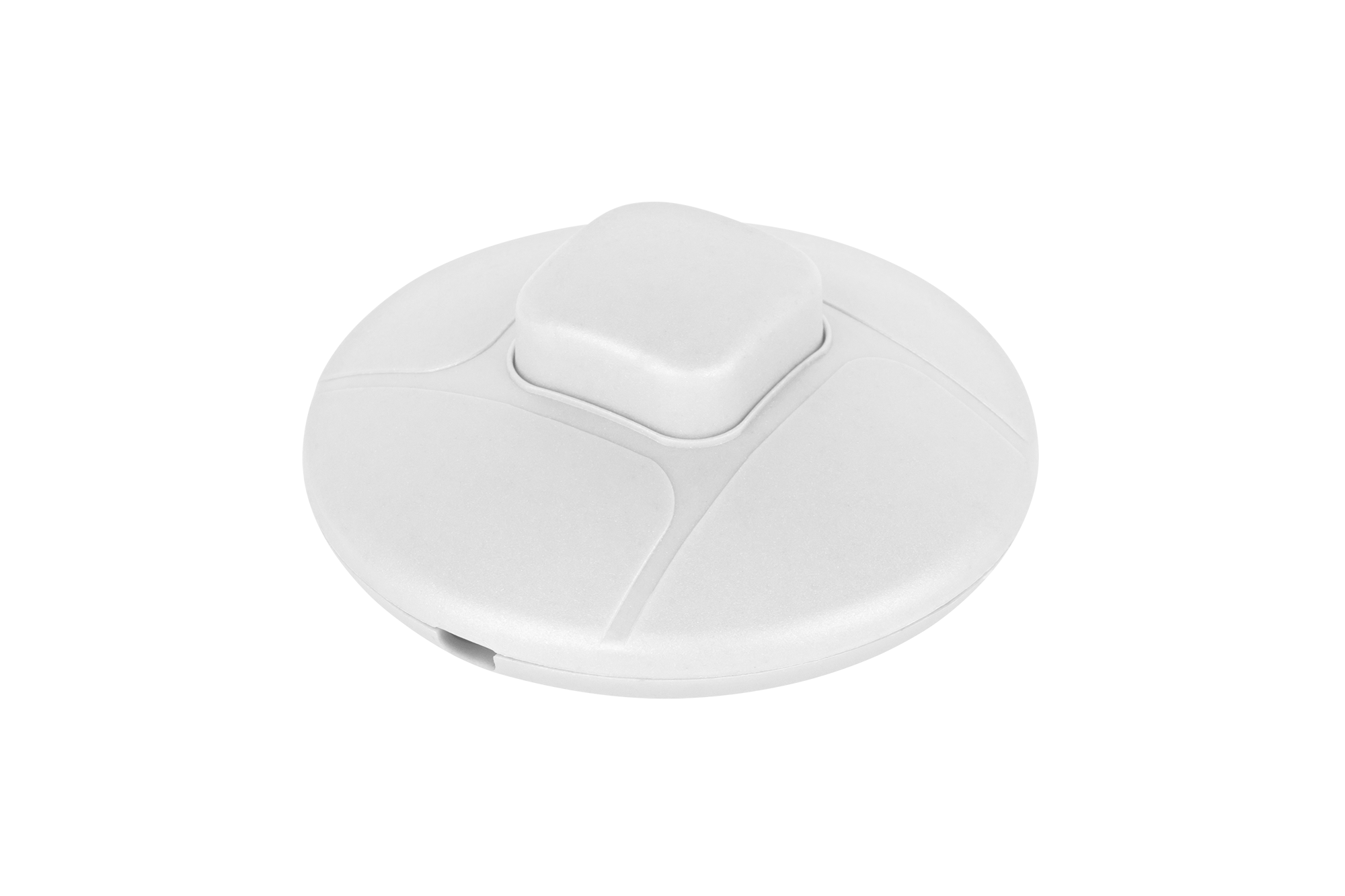 LEC-PRK0109--Złącze przełącznik przelotowy nożny biały 2A/250V