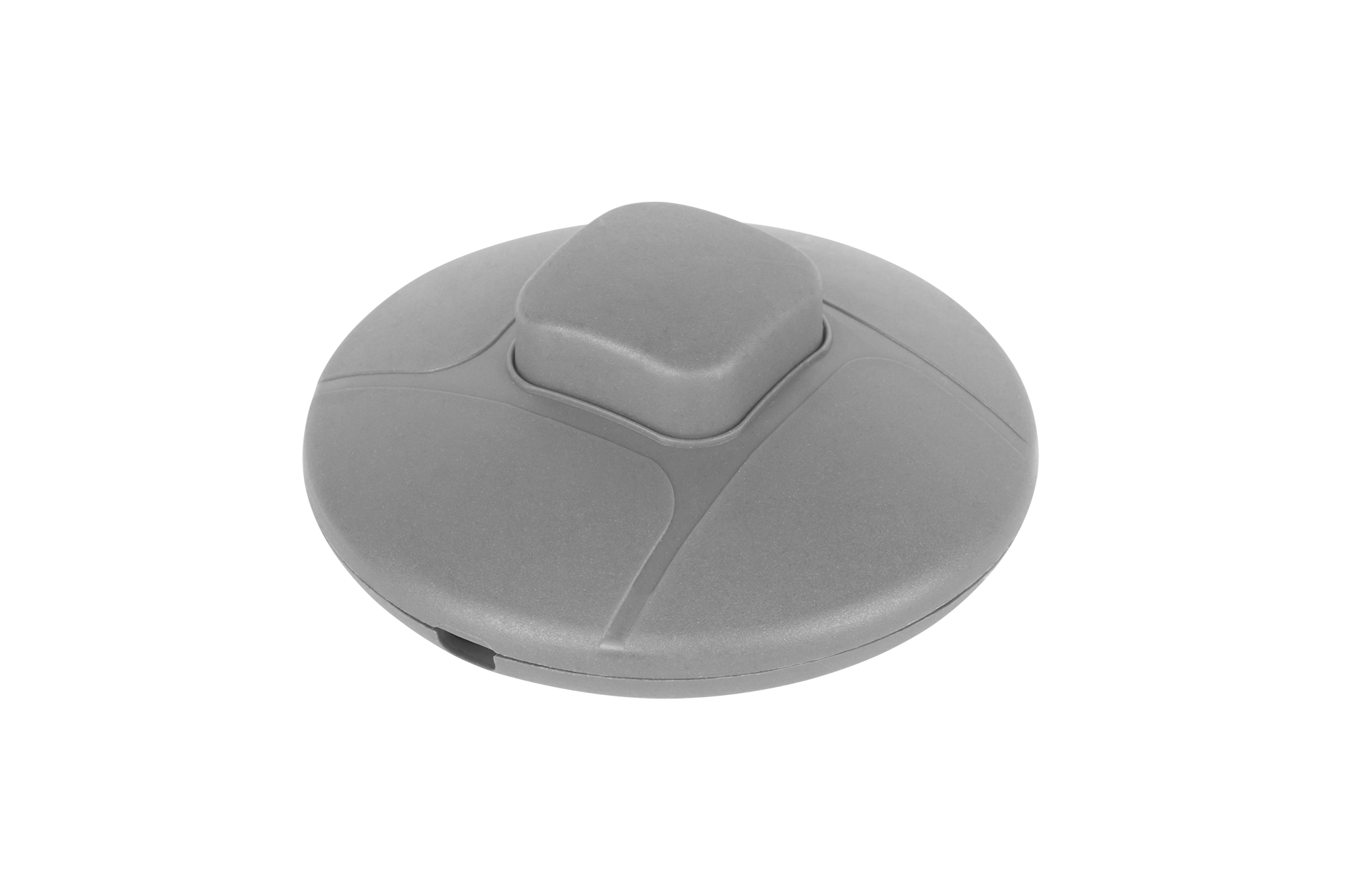 LEC-PRK0112--Złącze przełącznik przelotowy nożny srebrny 2A/250V