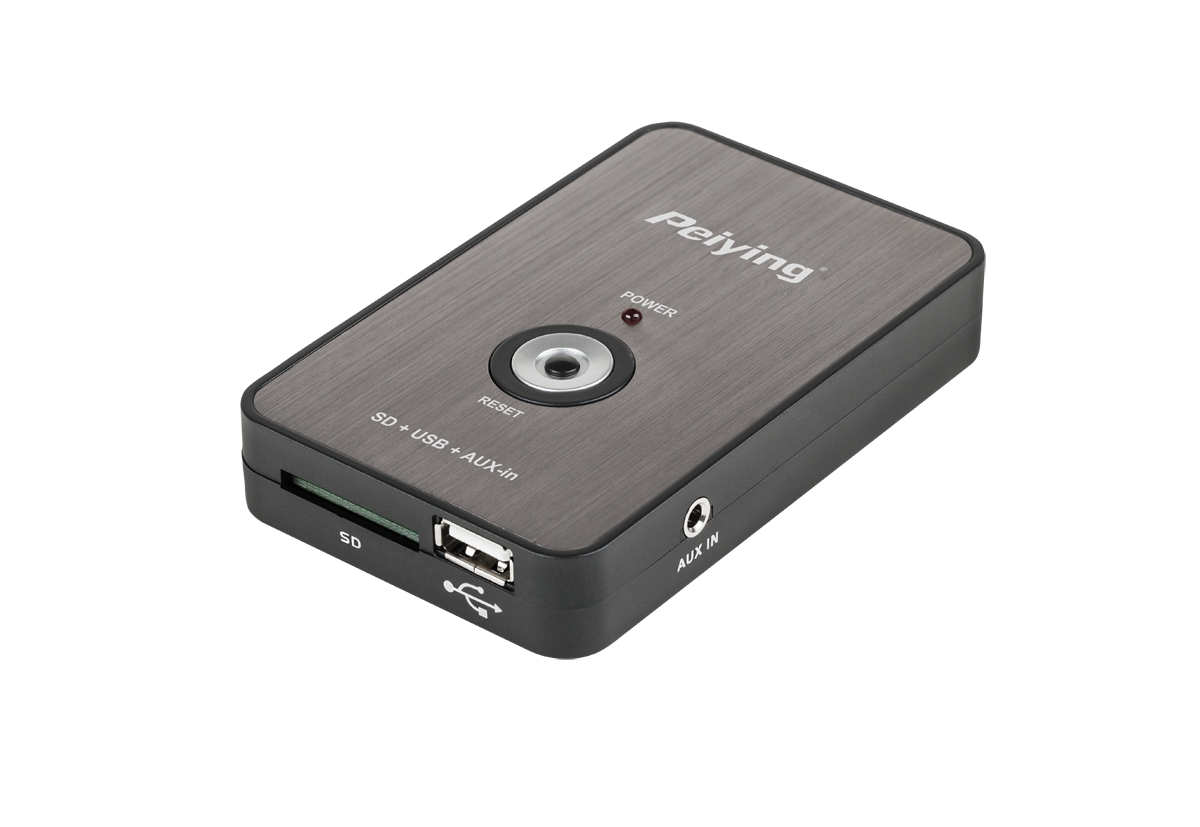 LEC-PY-EM032.1--Emulator zmieniarki Peiying to urządzenie, które wzbogaci system audio w Twoim samochodzie. Pozwala ono cieszyć się ulubioną muzyką w cyfrowej jakości z nowoczesnych nośników w radiach samochodowych, które nie posiadają slotu USB, czy czytnika kart p