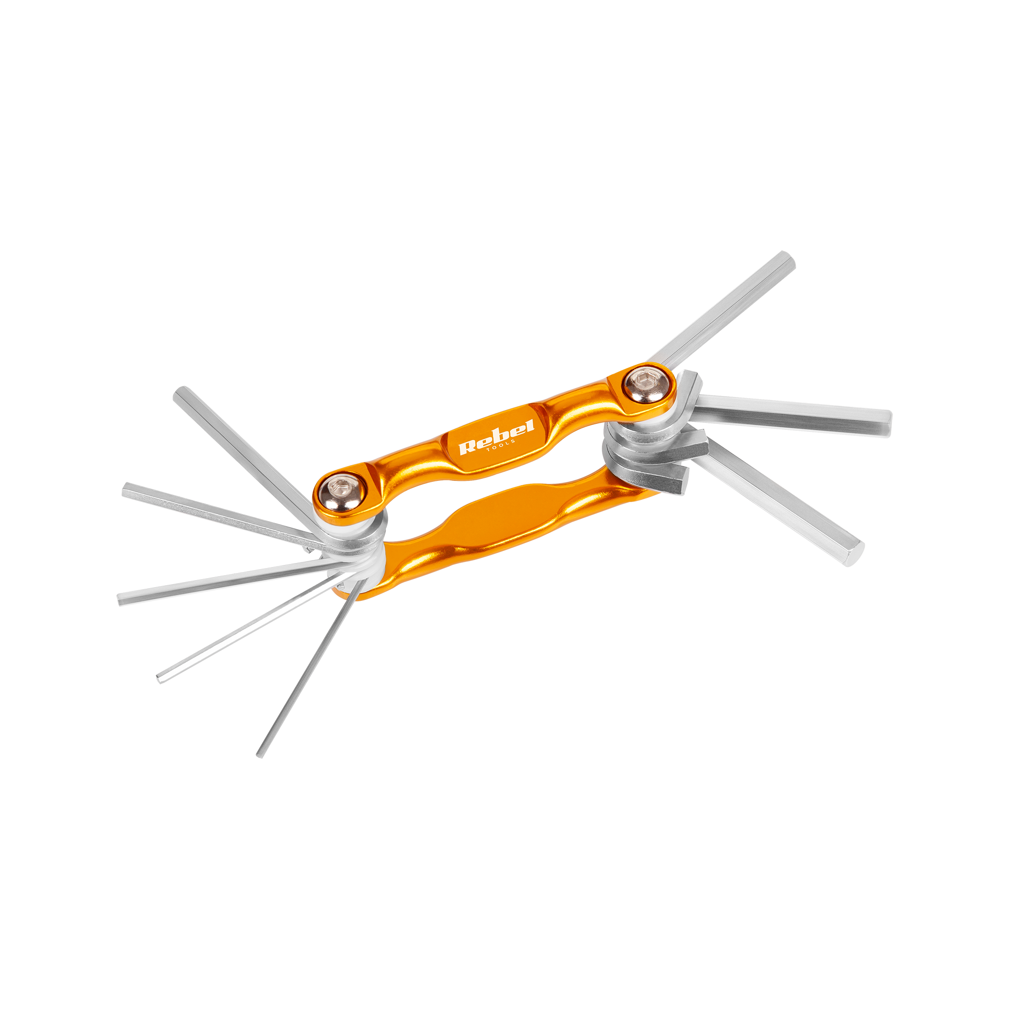 LEC-RB-1106--8 kluczy Hex: 1,5/ 2/ 2,5/ 3/ 4/ 5/ 5,5/ 6 mmWykonane ze stali chromowo-wanadowejAnodowane aluminiowe uchwyty odporne na korozję