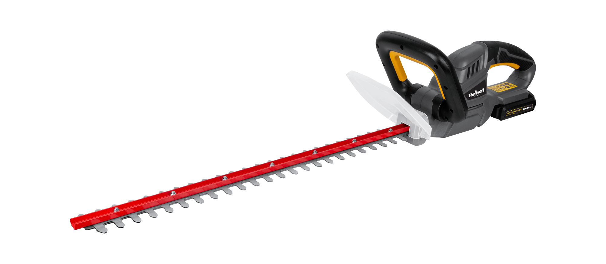 LEC-RB-5001--Jeśli wkładasz dużo wysiłku w to, by krzewy i żywopłot w Twoim ogrodzie były pięknie przycięte, mamy coś co pomoże Ci zaoszczędzić mnóstwo czasu i wysiłku! Zastąp tradycyjne nożyce ręczne akumulatorowymi nożycami do żywopłotów z serii Rebel Tools. Ur