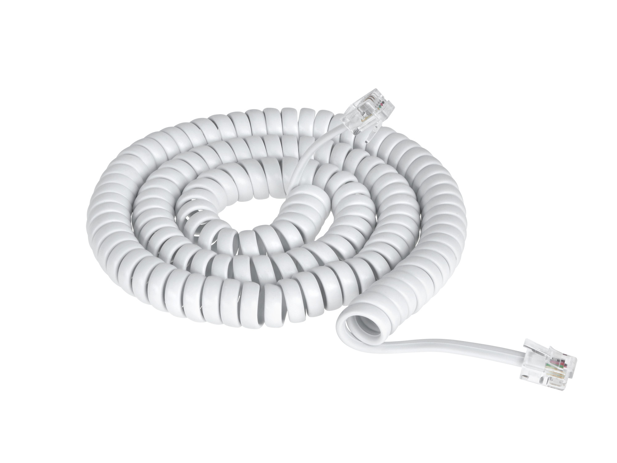 LEC-TEL0032F-2,1--Przyłącze telefoniczne 7 ft biały