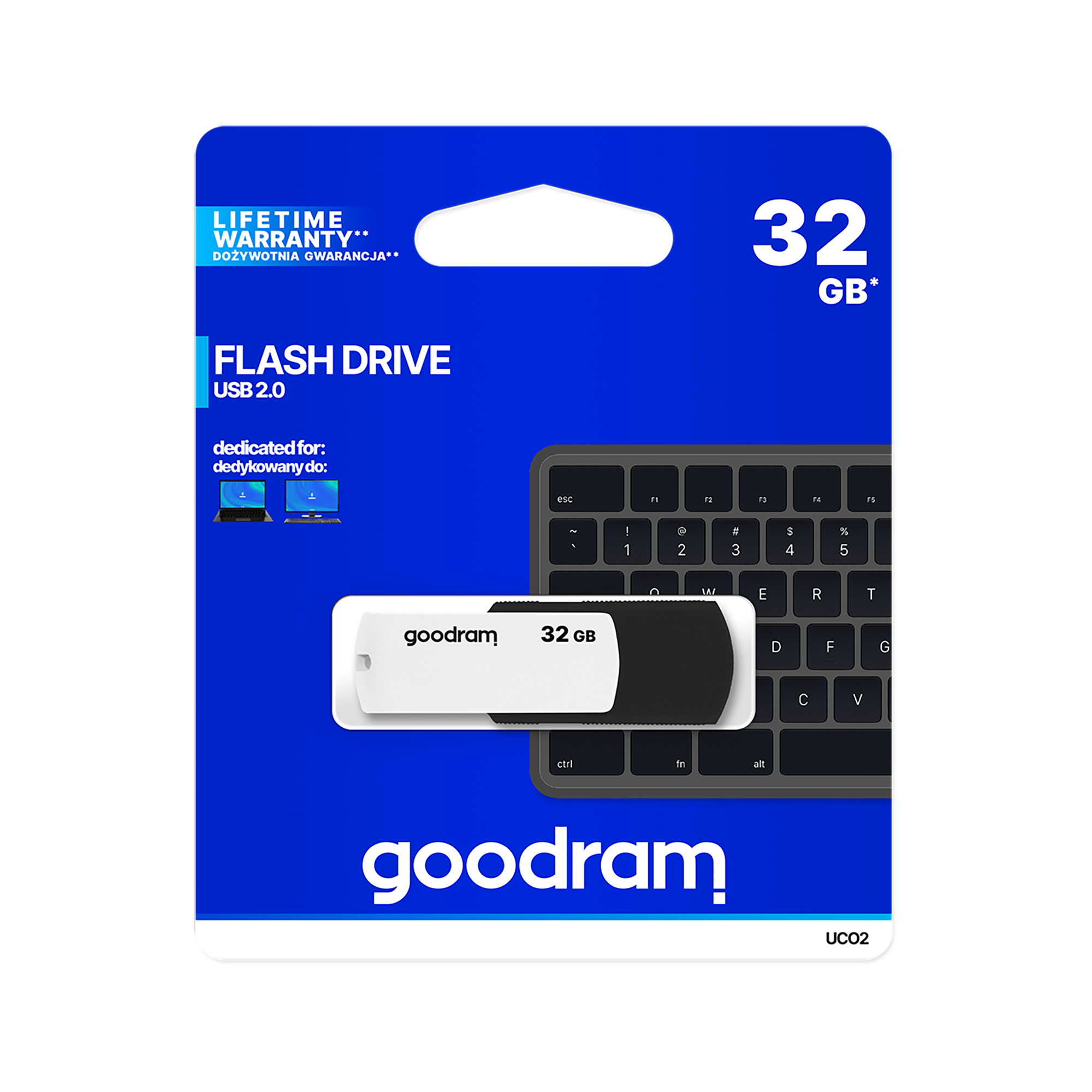 LEC-TGD-UCO20320KWR11--Pendrive UCO2&amp;nbsp;UCO2 to seria pamięci stworzona dla tych, kt&amp;oacute;rym najnowsze trendy nie są obojętne. UCO2 to pamięć z uniwersalnym, obrotowym zamykaniem zapobiegającym utracie zatyczki. Obudowa wykonana z tworzywa nadaje pamię