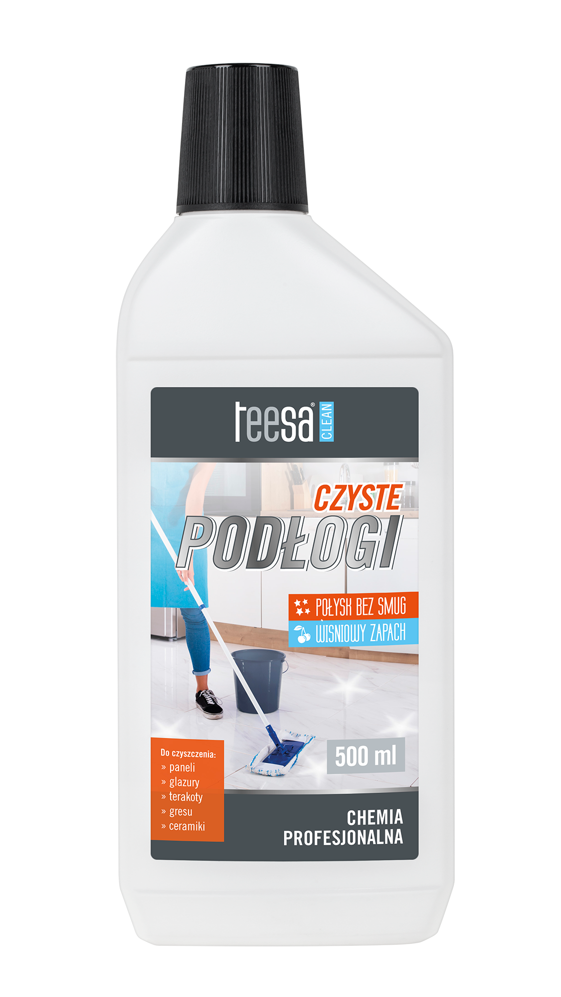 LEC-TSA0031--Preparat do mycia podł&amp;oacute;g Teesa pomoże Ci skutecznie pozbyć się brudu z r&amp;oacute;żnego rodzaju podł&amp;oacute;g, np. paneli, gresu, glazury i terakoty. Środek ten nadaje czyszczonym powierzchniom blasku bez smug i zaciek&am