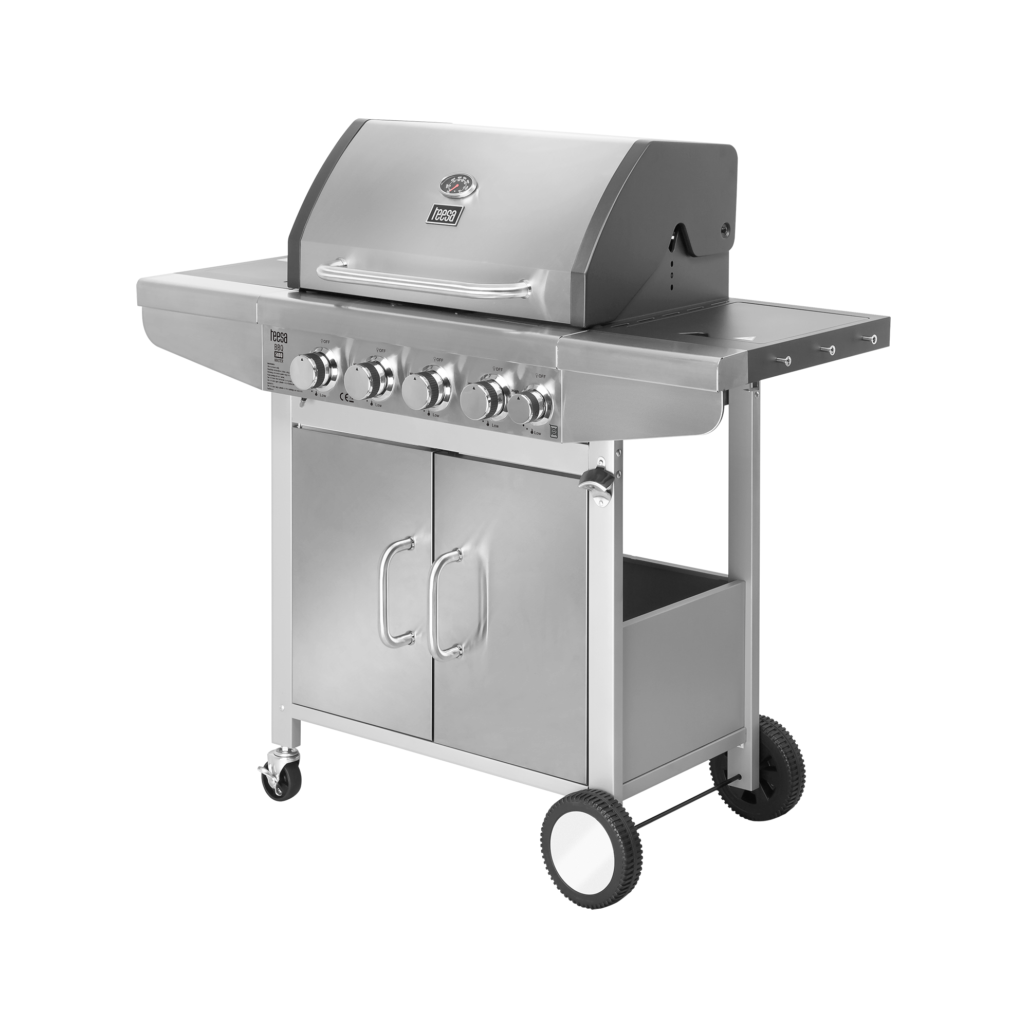 LEC-TSA0096Q--Grill gazowy Teesa BBQ 5000 MasterNie możesz się zdecydować jaki grill gazowy wybrać? Koniecznie sprawdź grill Teesa BBQ 5000 Master! Urządzenie to sprawdzi się zarówno na rodzinny obiad na świeżym powietrzu, jak też na większe imprezy w gronie znajo