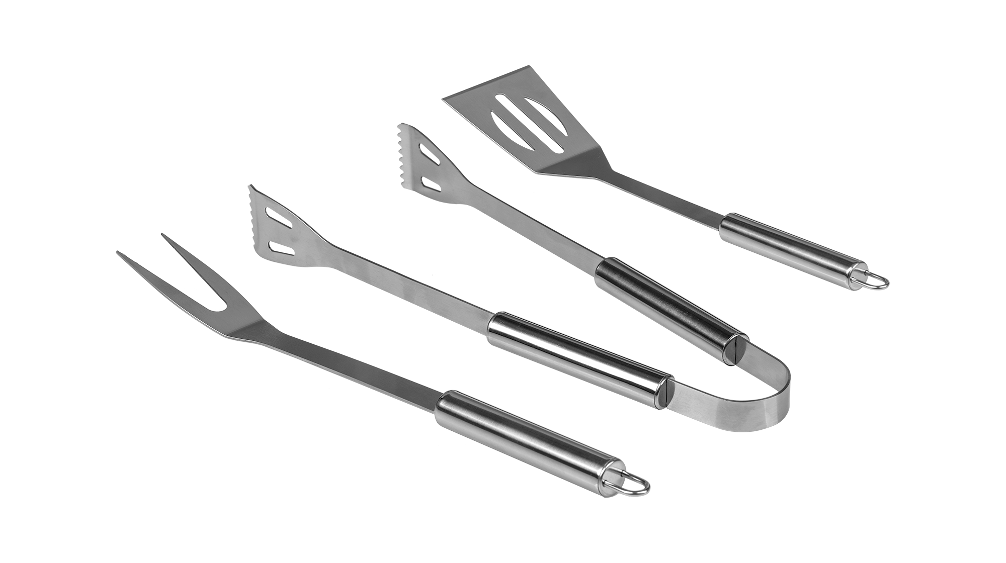 LEC-TSA0110--Wykonany ze stali nierdzewnej zestaw narzędzi Teesa sprawi, że przygotowanie potraw z grilla będzie łatwiejsze i bardziej bezpieczne. W skład zestawu wchodzi łopatka, szczypce i widelec, czyli podstawowe akcesoria, kt&amp;oacute;re poprawią komfo