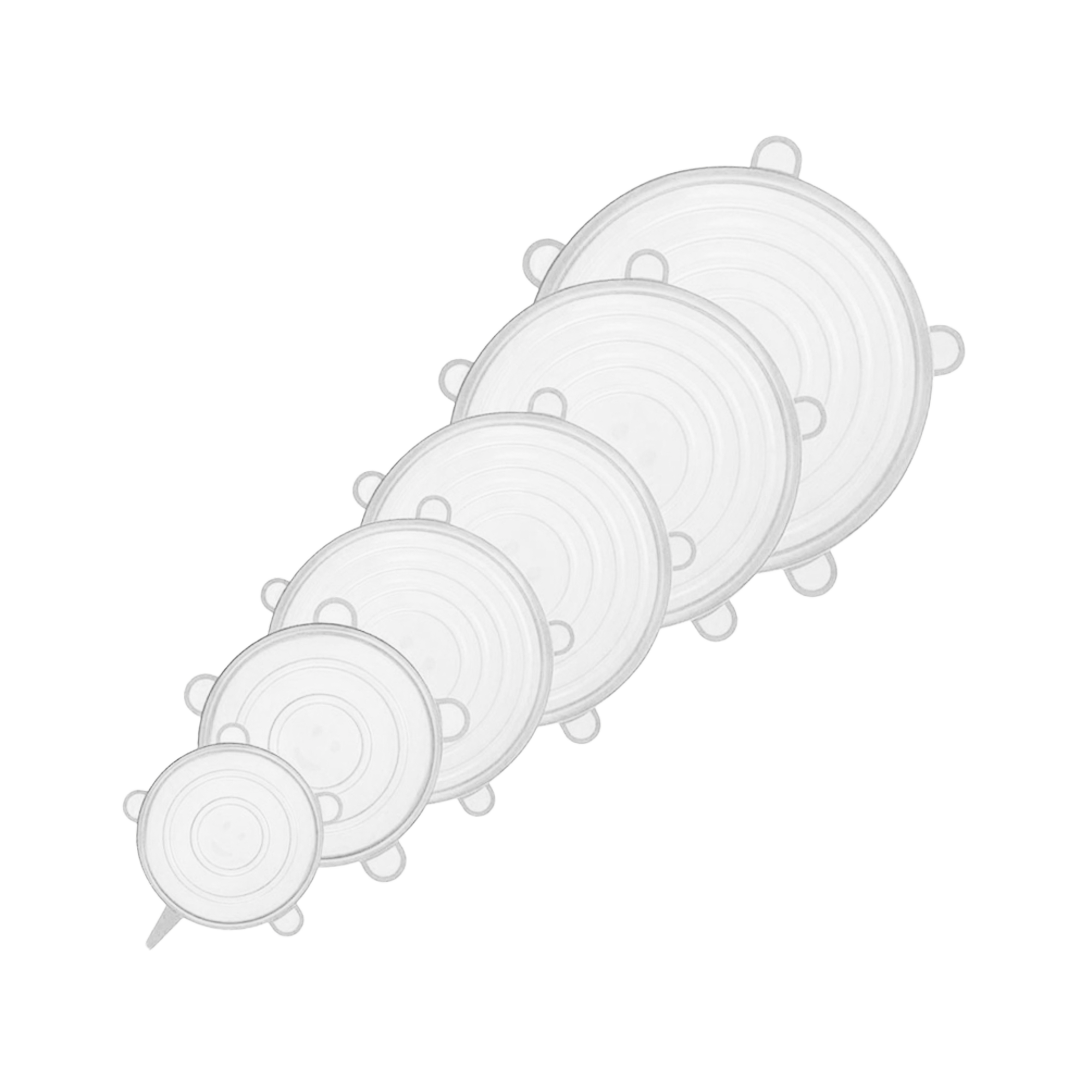 LEC-TSA0176--Pokrywki silikonowe TeesaChcesz, by Twoje jedzenie zachowało dłużej świeżość i nie przechodziło innymi zapachami z lodówki? Zapomnij o nakrywaniu potraw folią aluminiową. Silikonowe pokrywki Teesa to praktyczne akcesorium wielokrotnego użytku, które 