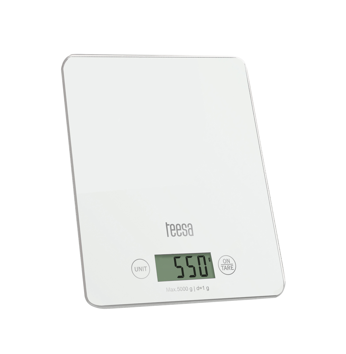 LEC-TSA0804W--Niezbędnik każdej pani domu i urządzenie, bez kt&amp;oacute;rego trudno wyobrazić sobie pracę w kuchni. Waga kuchenna marki Teesa, z maksymalnym obciążeniem 5 kg, dokładnie odmierzy ilość produkt&amp;oacute;w potrzebnych do przyrządzania domo