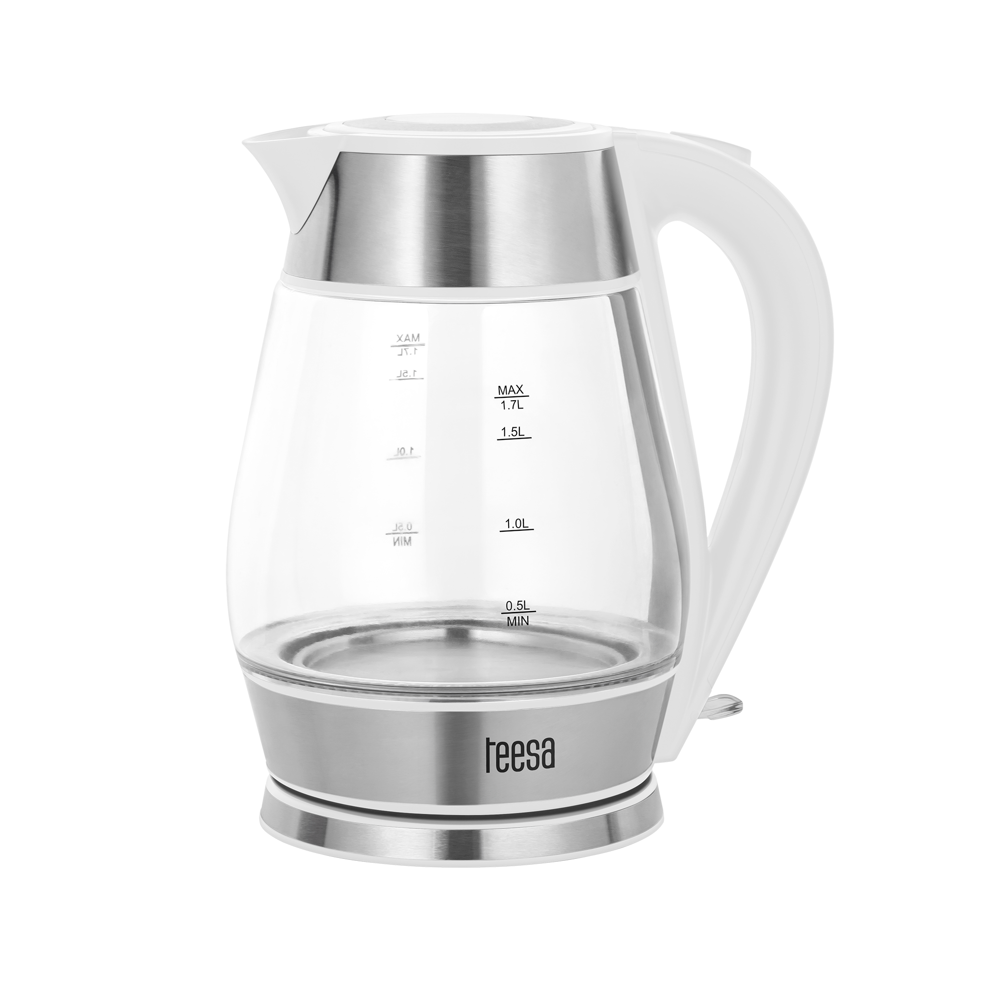 LEC-TSA1512W--Bezprzewodowy czajnik elektryczny TSA1512WJeśli Twoja głowę zaprząta pytanie jaki wybrać czajnik elektryczny czy tradycyjny, polecamy Ci model TSA1512. Ten szklany czajnik o dużej pojemności 1,7 l i mocy 2200 W, pozwala na szybkie zagotowanie wody na