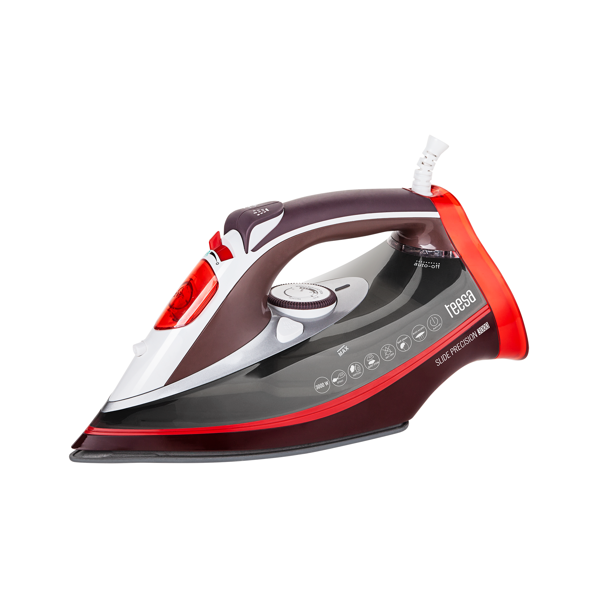 LEC-TSA2011--Żelazko Teesa Slide Precision 3000Znowu czeka na Ciebie stos ubrań, kt&amp;oacute;re trzeba wyprasować? Żelazko Teesa Slide Precision znacznie ułatwi Ci to zadanie. Dzięki mocy 3000 W urządzenie szybko się nagrzewa i już po chwili jest gotowe do 