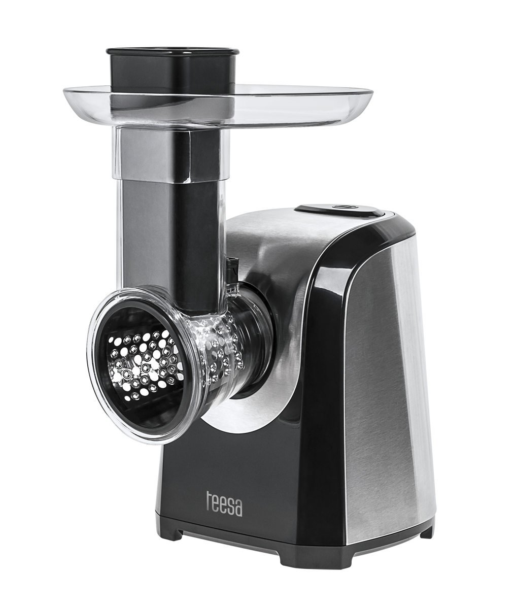 LEC-TSA3025--Elektryczna szatkownica do warzyw Teesa TSA3025Szatkownica do warzyw TSA3025 z silnikiem o mocy maksymalnej 150 W oraz pięcioma rodzajami tarek, pozwoli przygotować przecier lub też pokroić warzywa i owoce w r&amp;oacute;wne plasterki i słupki be