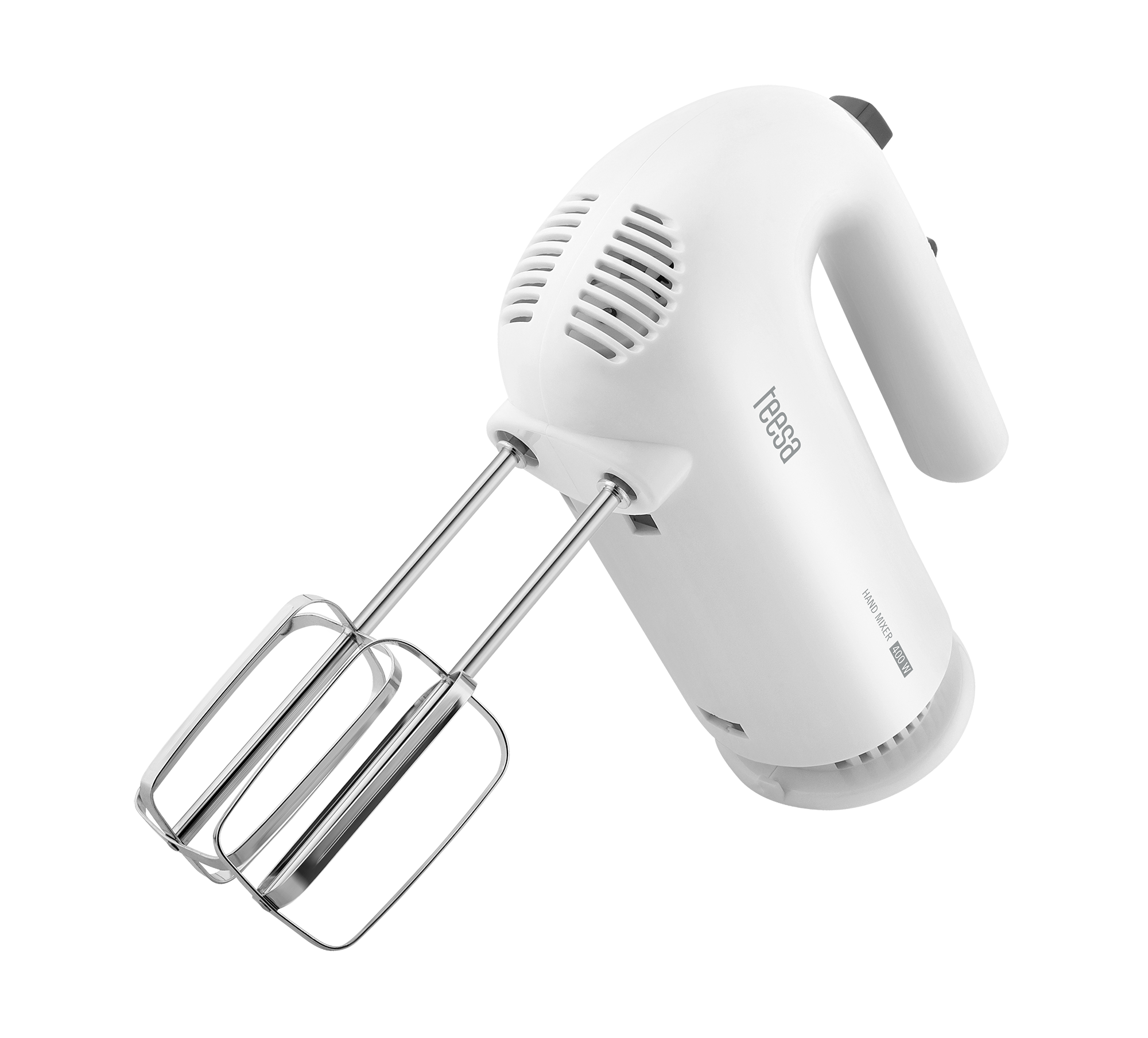 LEC-TSA3536--Mikser ręczny Teesa TSA3536Lubisz serwować swoim gościom smakowite desery? Mamy dla Ciebie urządzenie, kt&amp;oacute;re pomoże Ci realizować Twoje kulinarne pasje. Mikser ręczny Teesa TSA3536 łączy w sobie kompaktowe rozmiary oraz dużą moc 400 W,