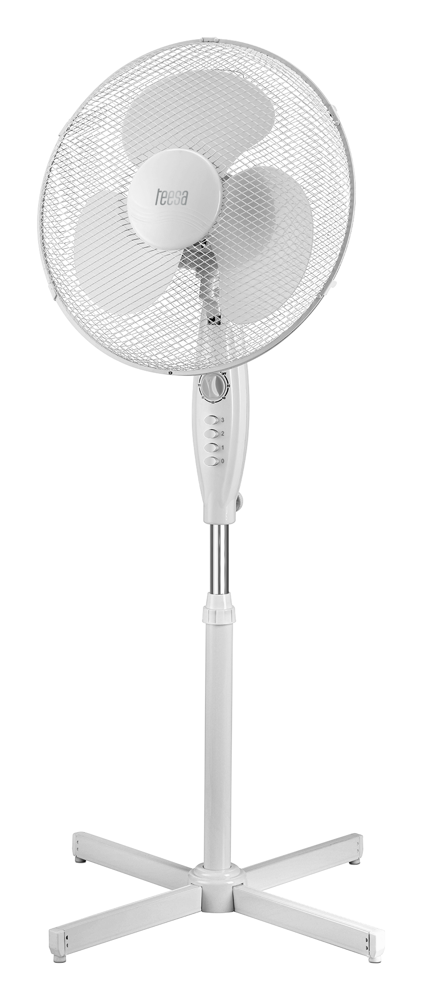 LEC-TSA8021--Wentylator stojący TEESA z wyłącznikiem czasowymPOWIAŁO CHŁODEM! A to wszystko dzięki wentylatorowi stojącemu Teesa! Wyb&amp;oacute;r jednego z trzech tryb&amp;oacute;w prędkości gwarantuje, że dostosujesz temperaturę do swoich potrzeb. Duża 