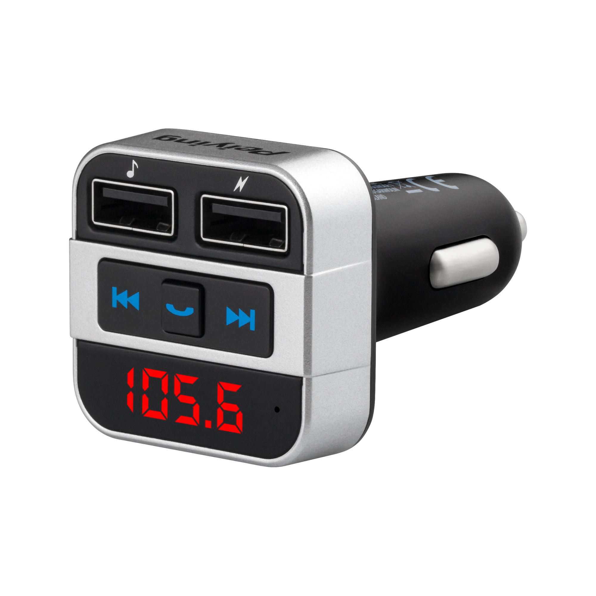 LEC-URZ0468--Transmiter samochodowy z funkcją  bluetooth (2x USB)