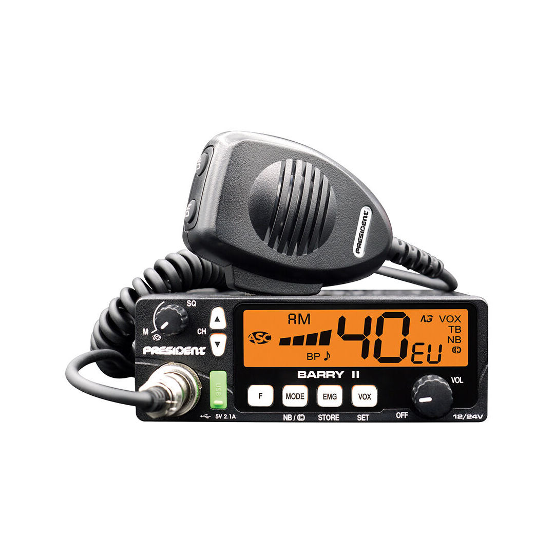 LEC-URZ1310--Radio CB PRESIDENT BARRY II ASC VOX 12/24V