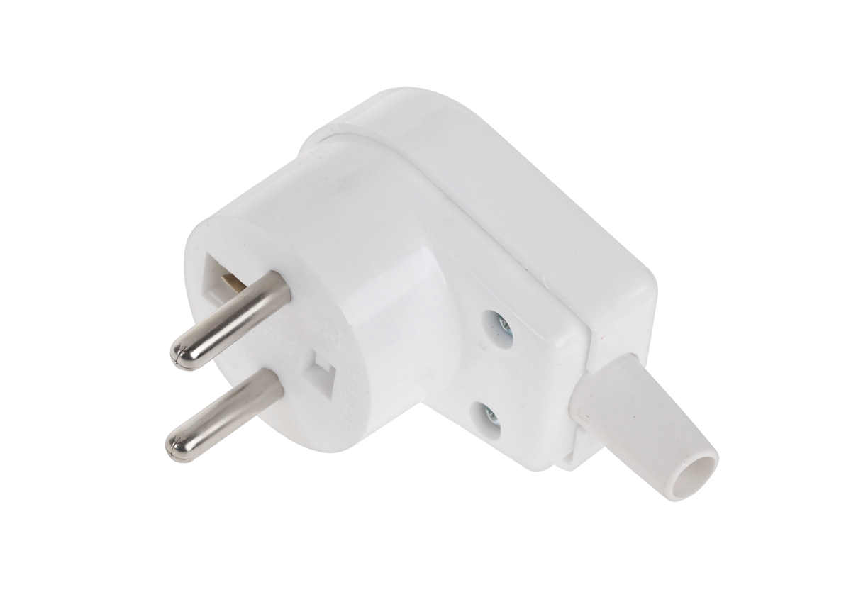 LEC-URZ3000--Wtyczka kątowa z uziemieniem charakteryzuje się łatwością montażu. Wysoka jakość zastosowanych materiał&amp;oacute;w oraz mosiężne styki gwarantują trwałość produktu.