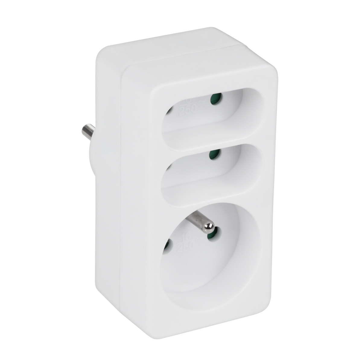 LEC-URZ3058--URZ3058Rozgałęziacz sieciowy 1 wtyk - 3 gniazda- Napięcie: AC 230-250 V, 50 Hz- Prąd znamionowy: maks. 16 A- Obciążenie maks.: 3500 W- Do użytku wewnętrznego