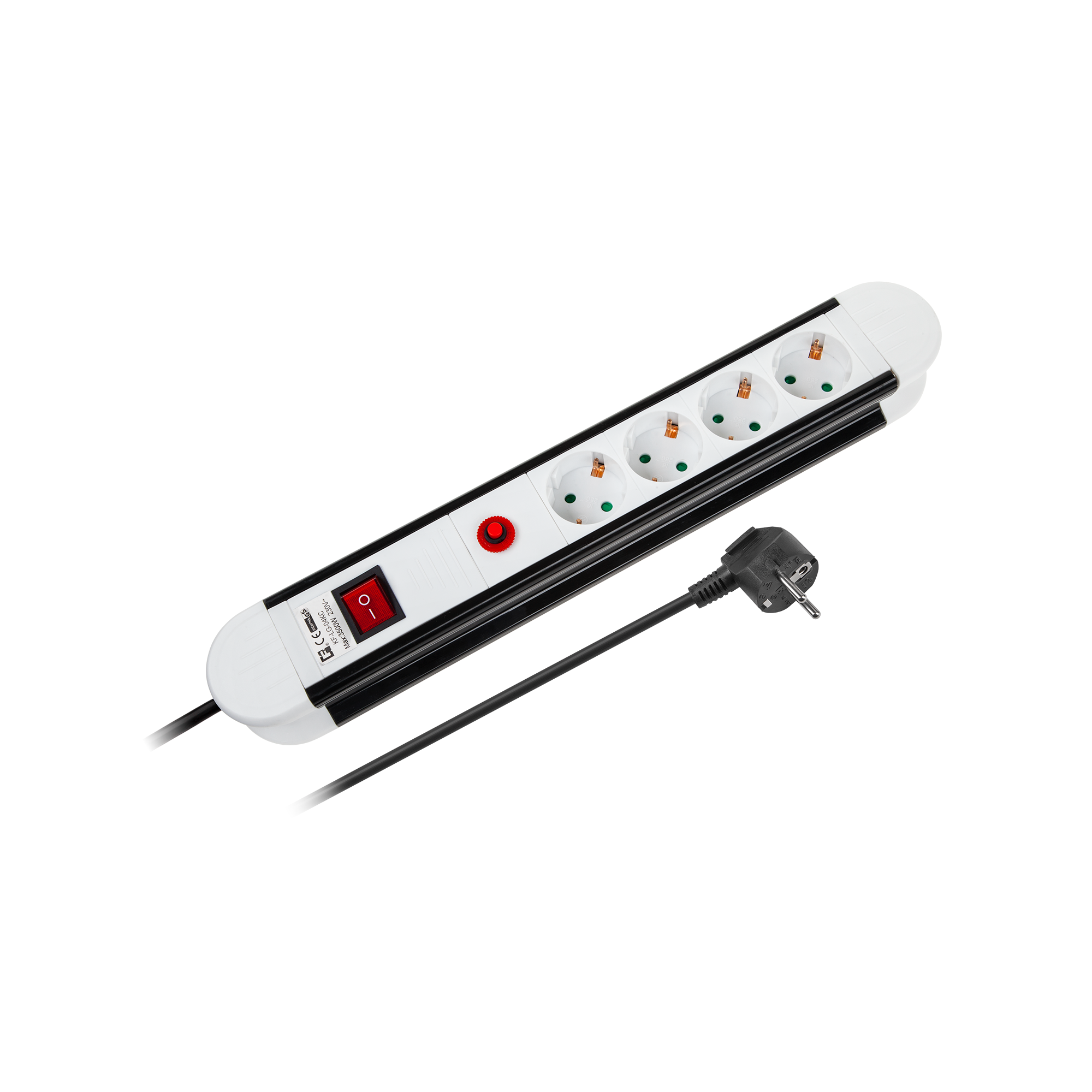 LEC-URZ3068-1,5B--Listwa zasilająca typu niemieckiego RebelListwa sieciowa Rebel to doskonałe rozwiązanie do zastosowania np. w gospodarstwie domowym lub biurze. Cztery gniazda typu niemieckiego o maksymalnym obciążeniu 3500 W gwarantuje swobodne podłączenie niezbędny