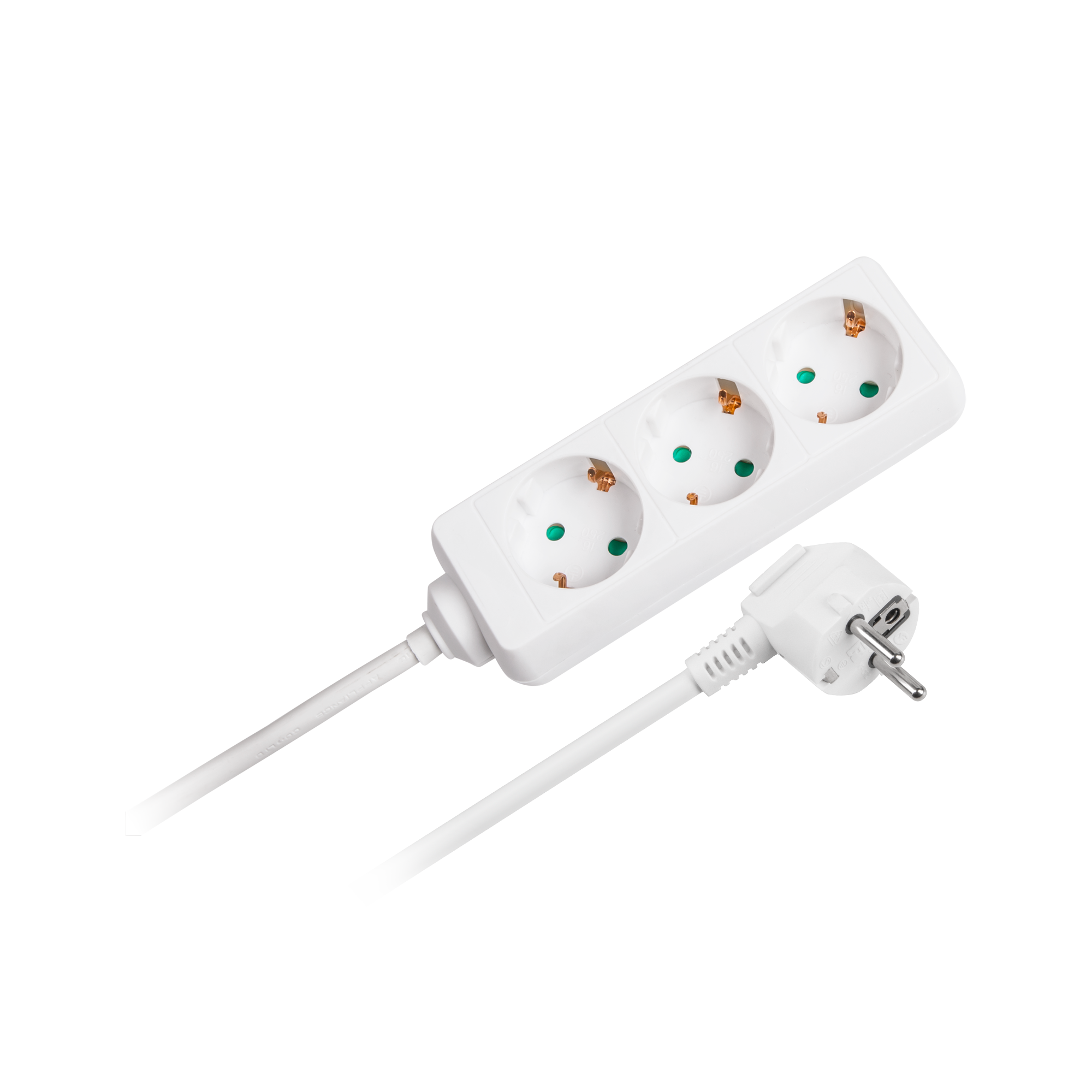 LEC-URZ3070-1,5--Przedłużacz sieciowy KEMOTTyp: niemiecki (3 gniazda)Długość: 1.5mKolor: białySpecyfikacja:- Napięcie: 230-240 V AC 50Hz- Prąd max.: 10A- Obciążenie max.: 2300W- Przekrój żyły: 3x1.0 mm2Do użytku wewnętrznego