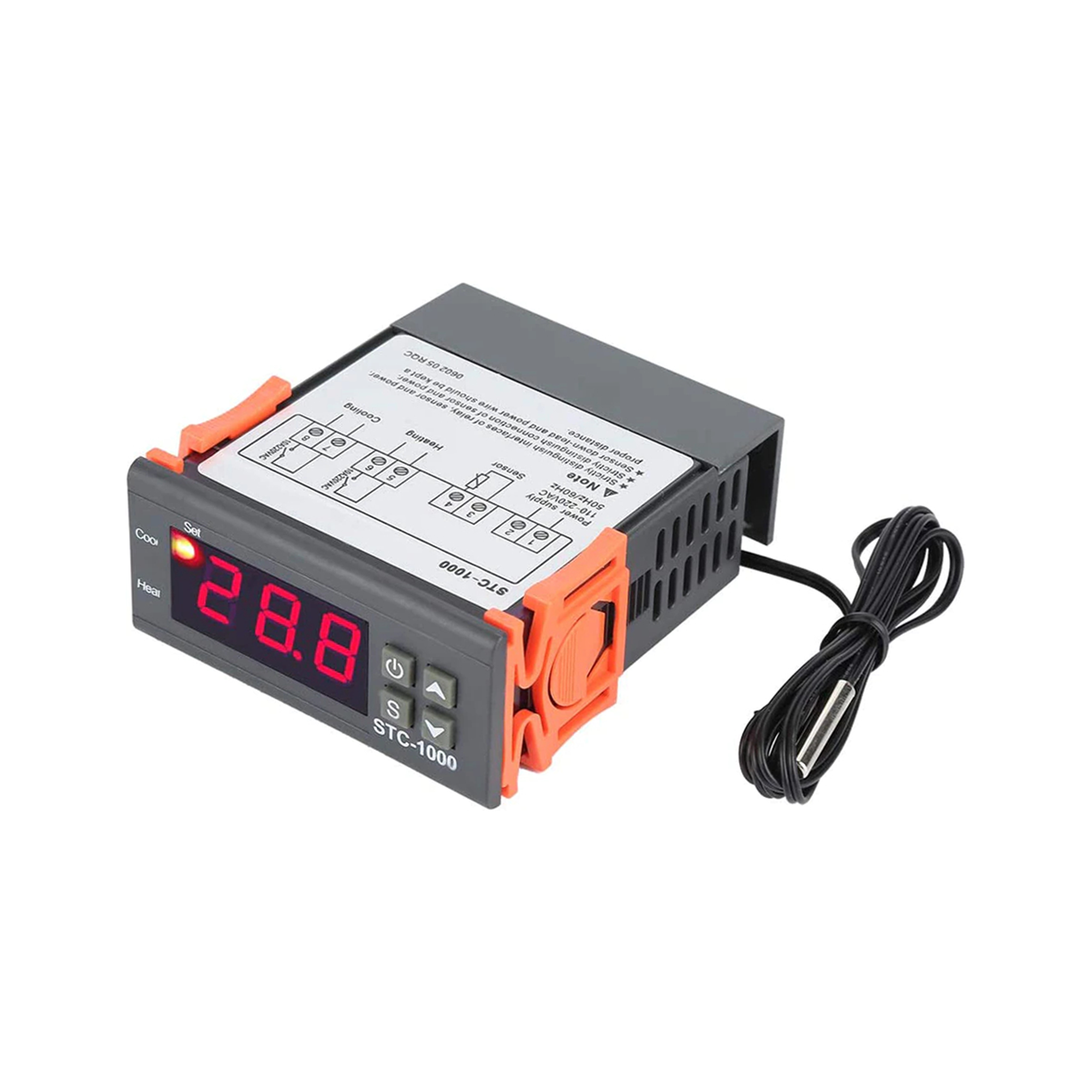 LEC-URZ4045--Regulator temperatury z czujnikiemModel: STC-1000 STC1000Uniwersalny regulator znajduje zastosowanie w pracy pomp CO, pomp cyrkulacyjnych, wentylatorów i wielu podobnych urządzeń.    Przełączanie pomiędzy trybami chłodzenia i grzania    Kontrola temp