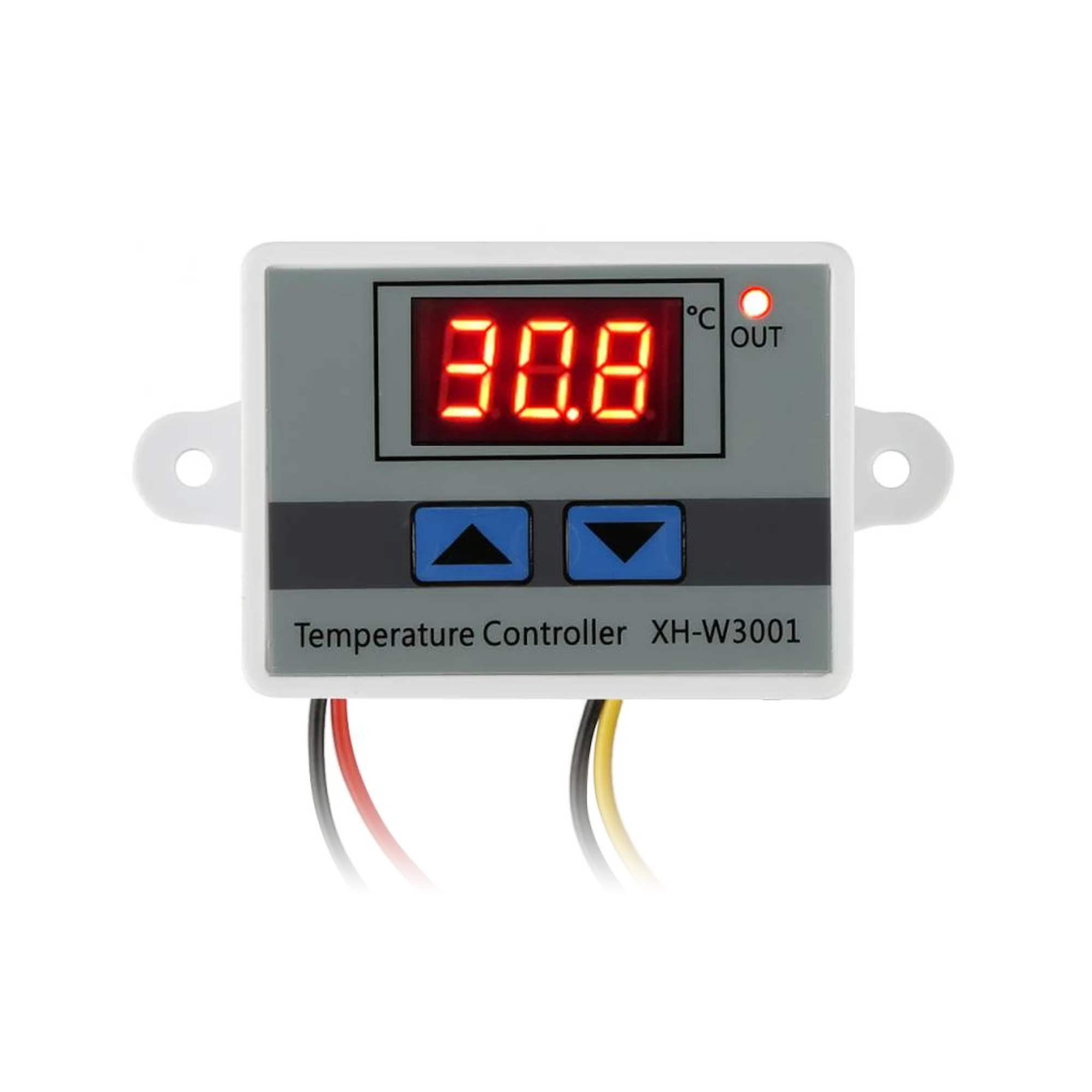 LEC-URZ4048--REGULATOR TEMPERATURY TERMOSTAT ELEKTRONICZNY 230V XH-W3001 AC110-230V W3001Regulator temperatury W3001 umożliwia sterowanie różnego rodzaju urządzeniami elektrycznymi takimi jak: pompy CO, pompy wody, pompy cyrkulacyjne itp.Prosty i niezawodny układ