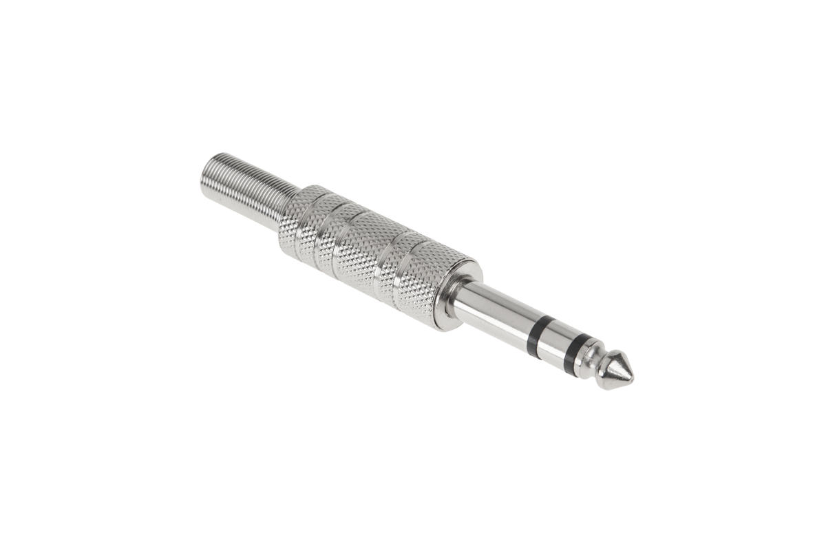 LEC-WTY0020.1--Wtyk Jack 6.3 stereo metal-grawerka Cabletech